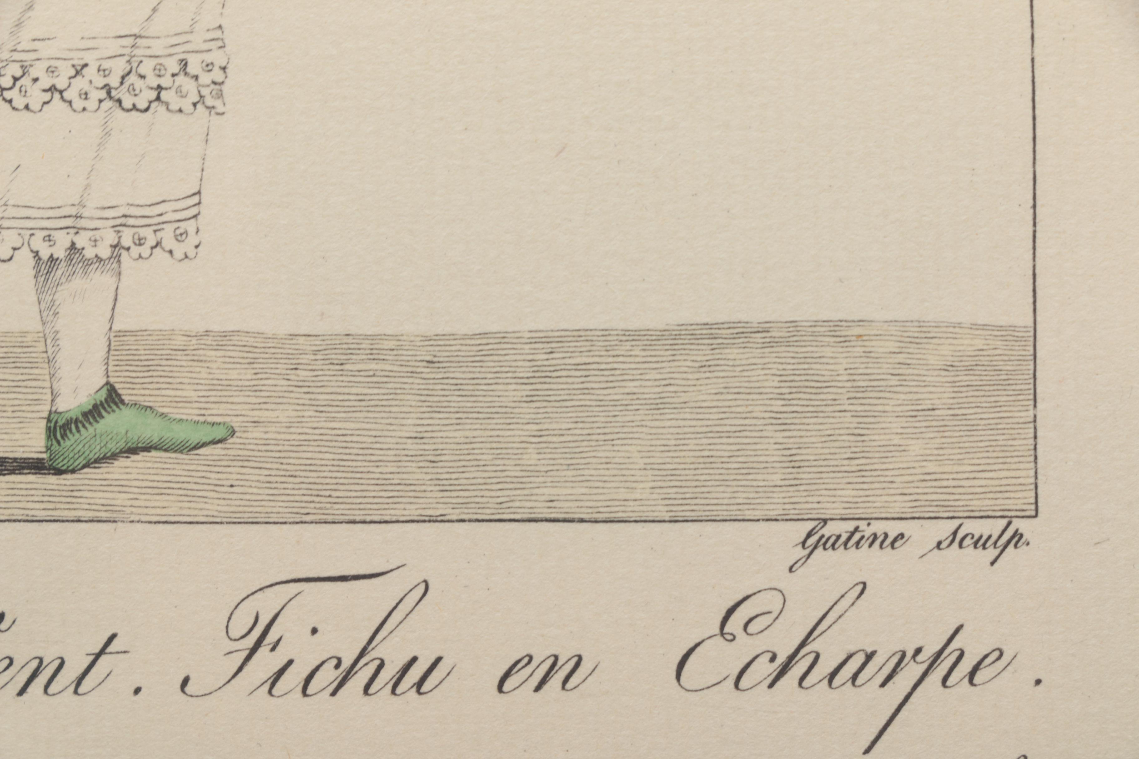 Hand Colored Engraving "Le Bon Genre, No. 56"