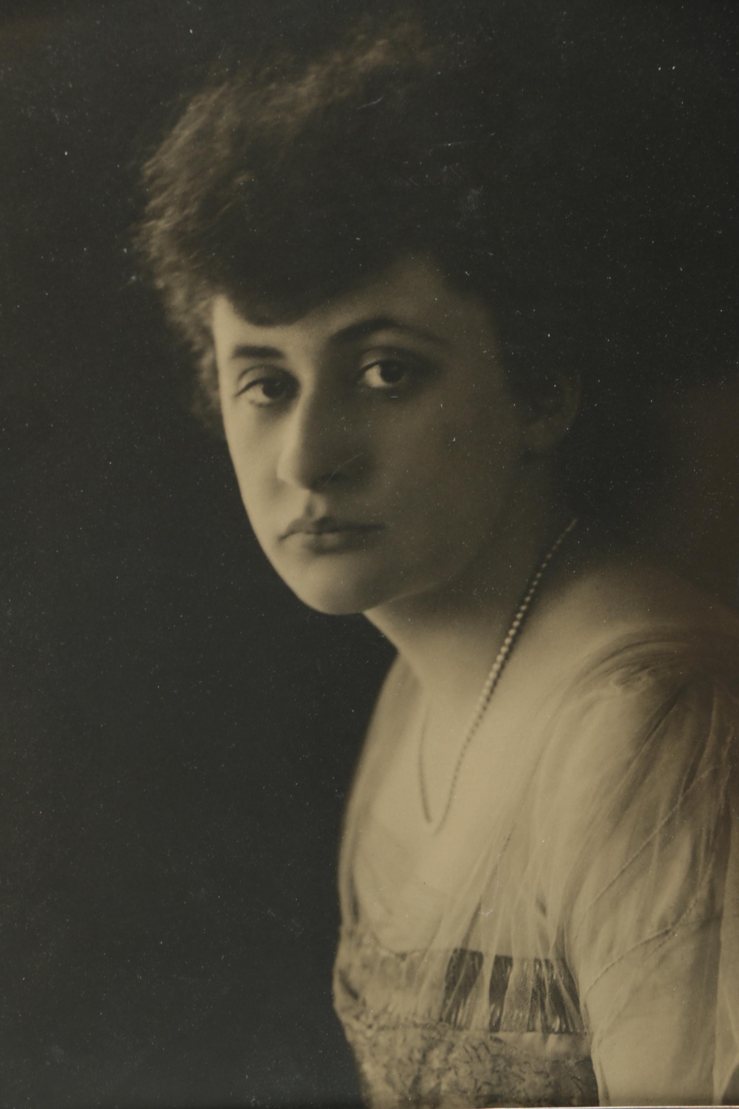 Photograph Portrait of a Woman in a Sterling Silver Frame