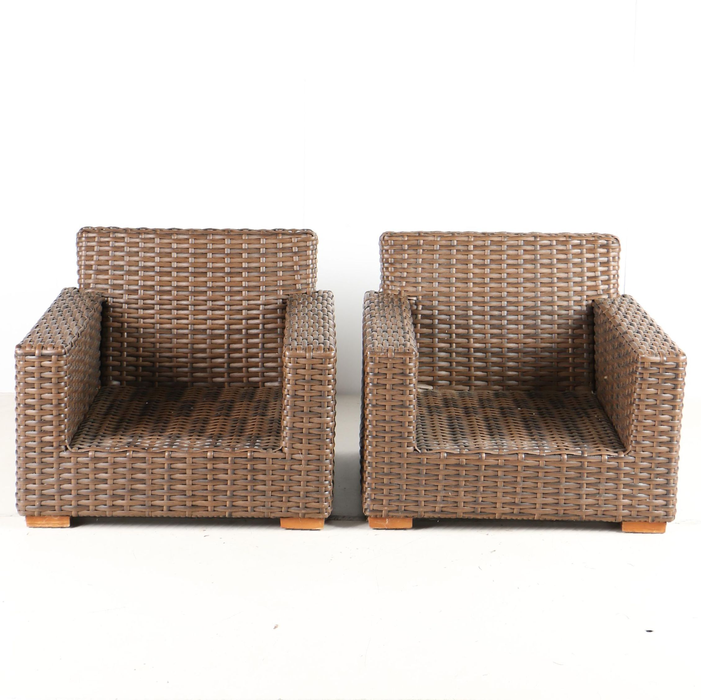 Restoration Hardware Wicker Patio Chairs