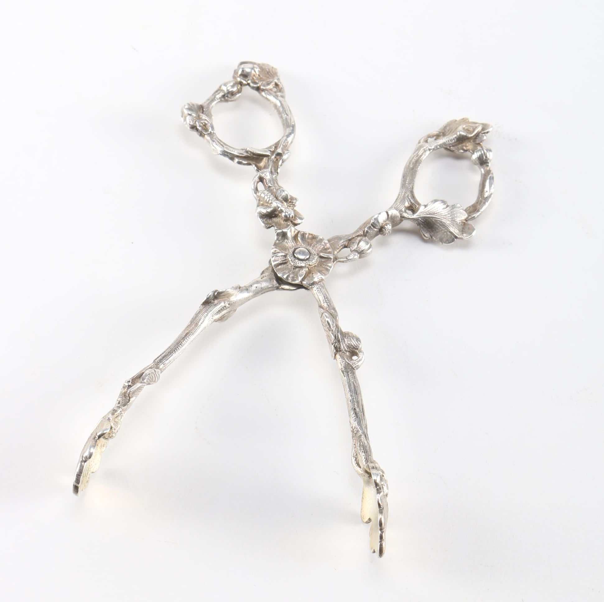 Ornate Floral Stainless Steel Tongs