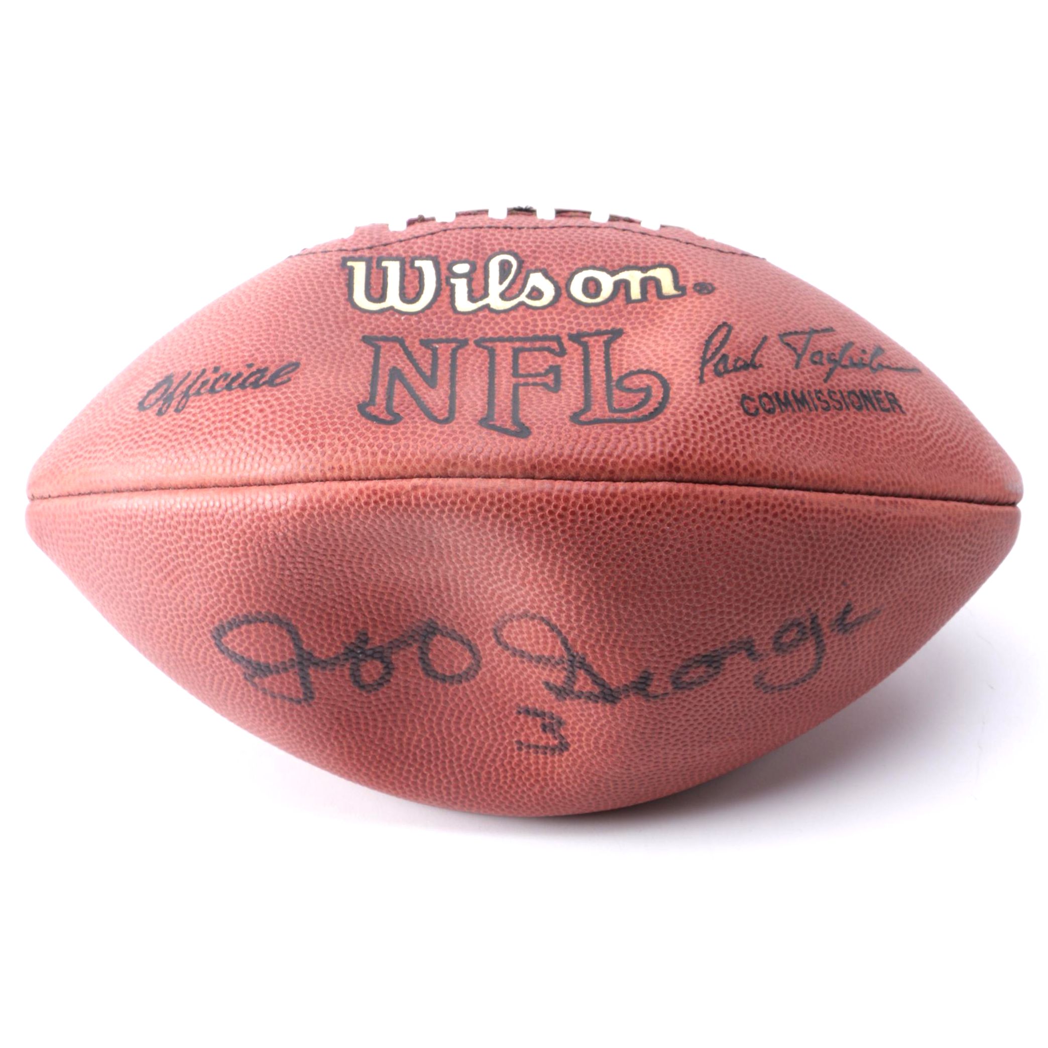 Jeff George Signed Football
