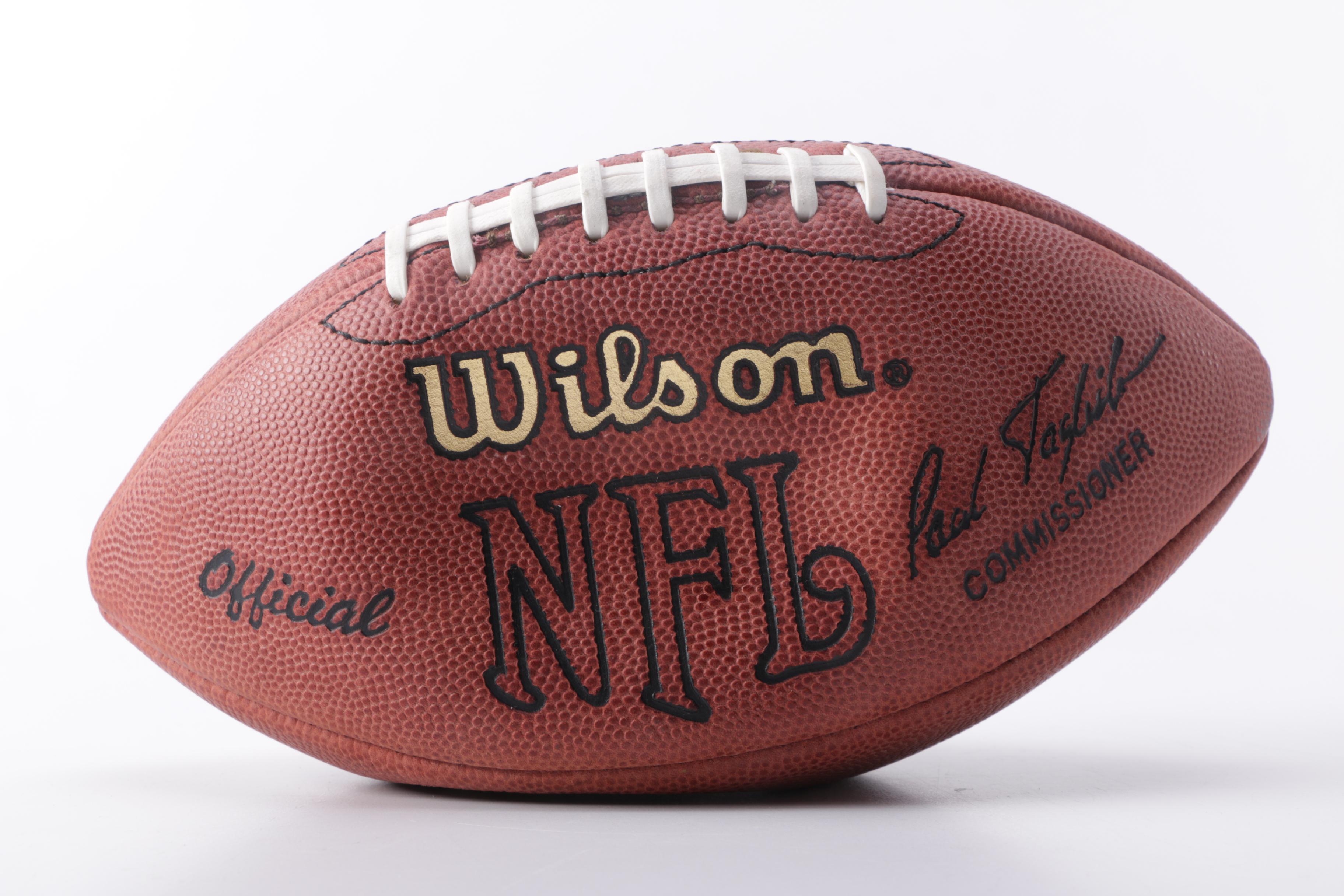 Jeff George Signed Football