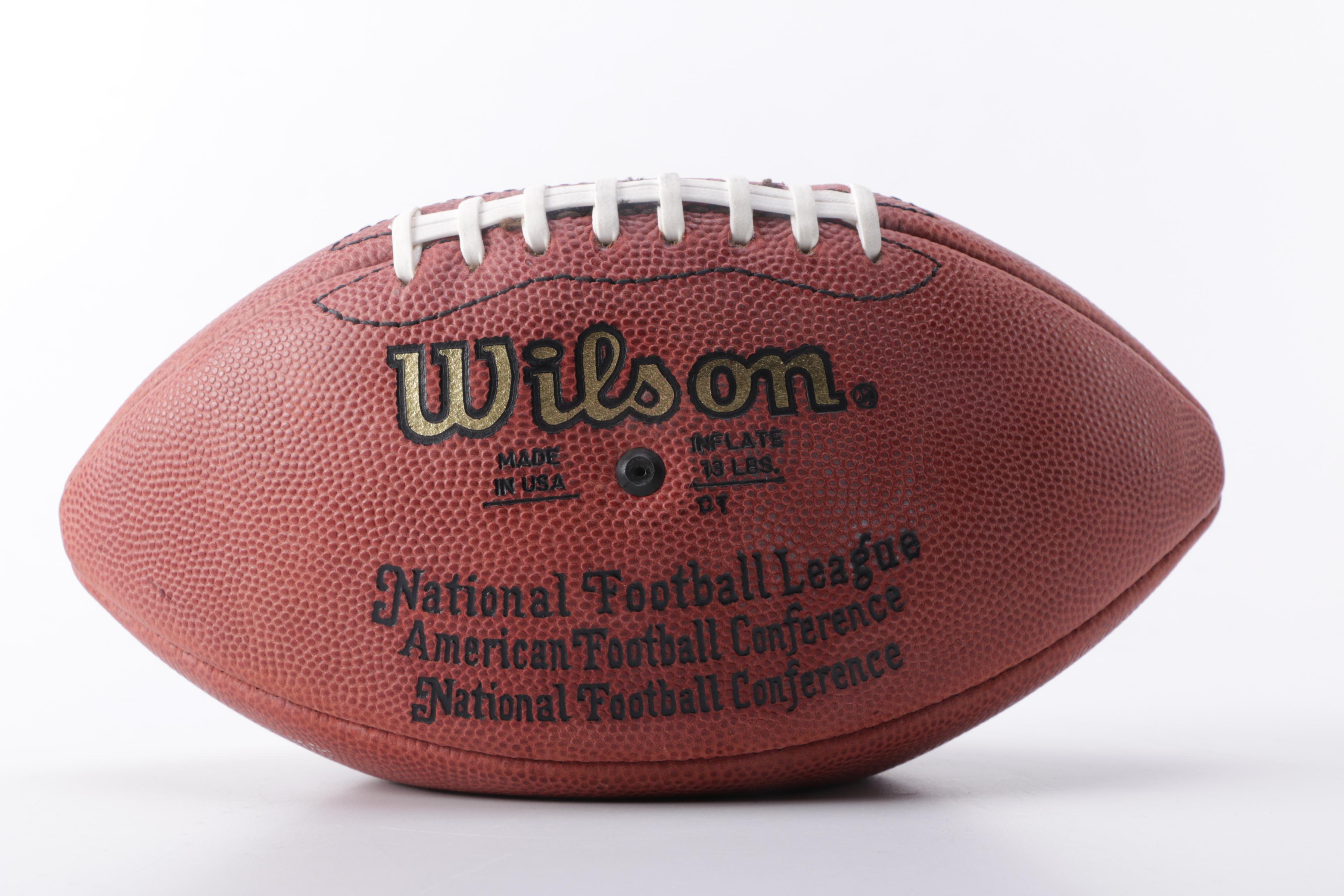 Jeff George Signed Football