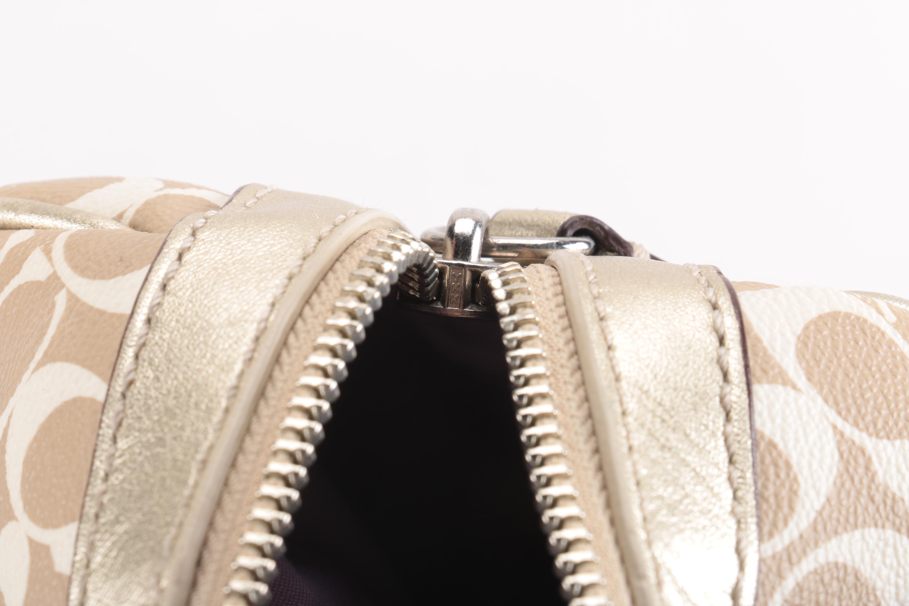 Coach Chelsea Heritage Signature Stripe Coated Canvas Bag