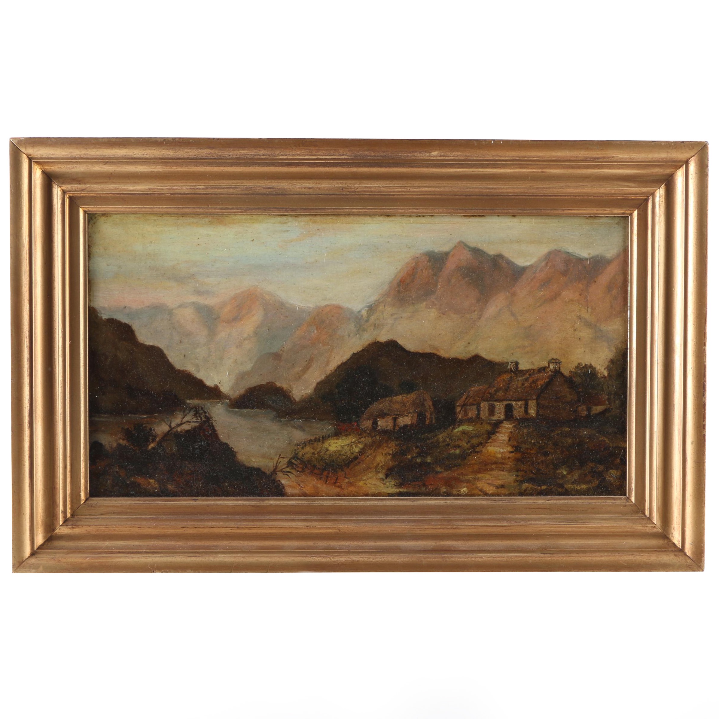 Oil on Board Landscape Painting