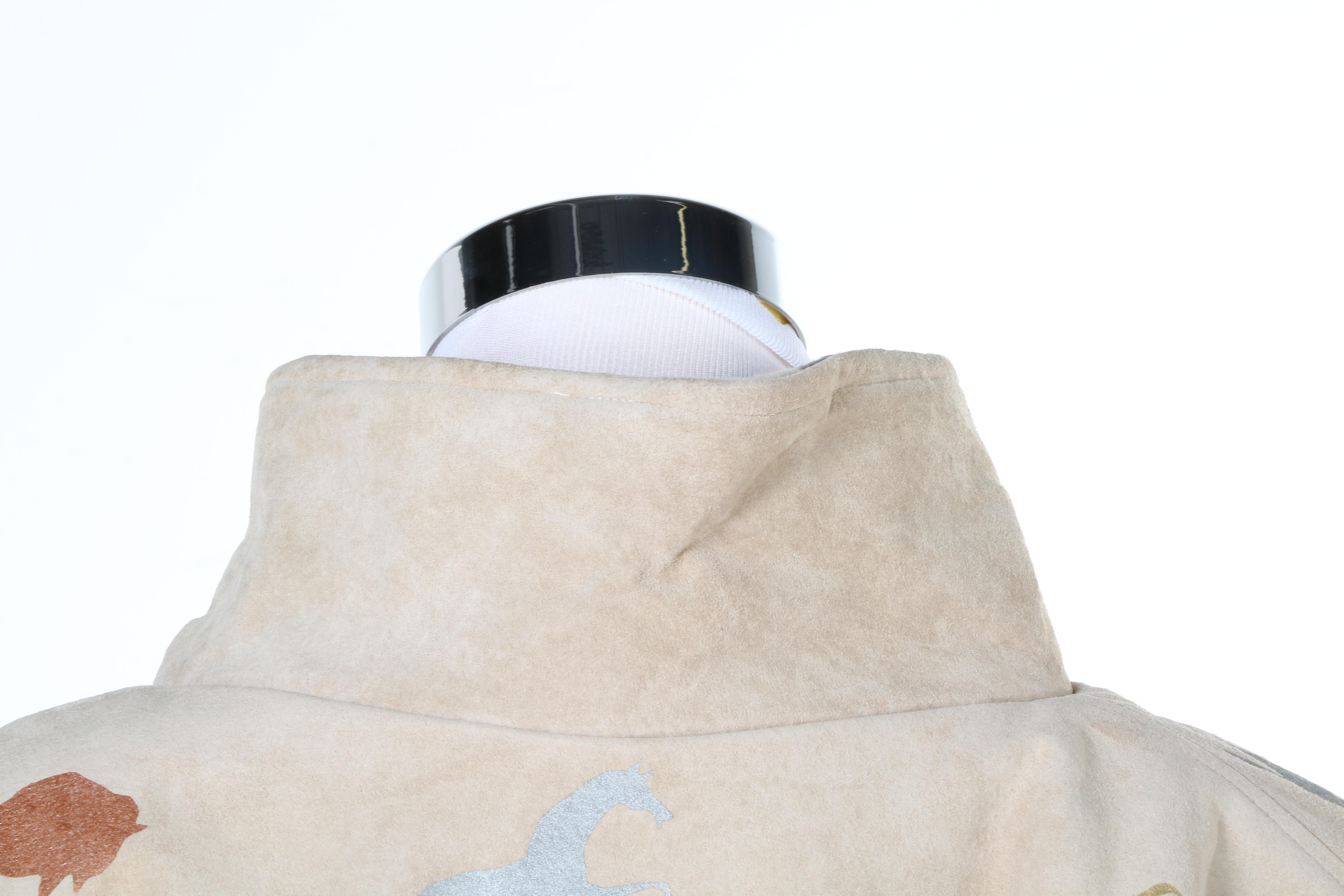 SFR Native American Inspired Wool and Suede Coat