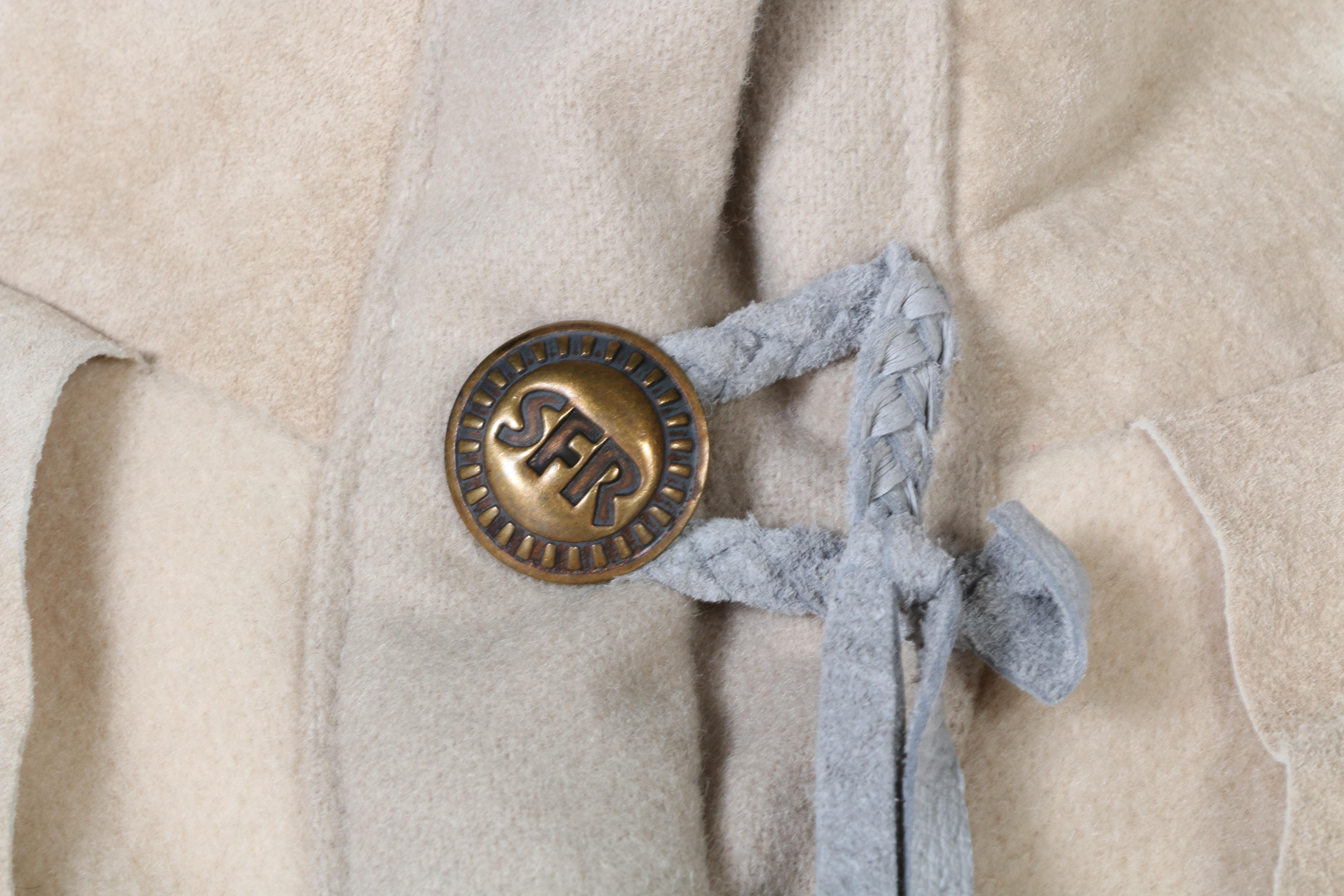 SFR Native American Inspired Wool and Suede Coat