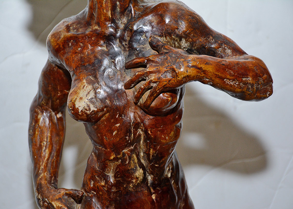 Attila's Plaster Sculpture of a Nude Figure