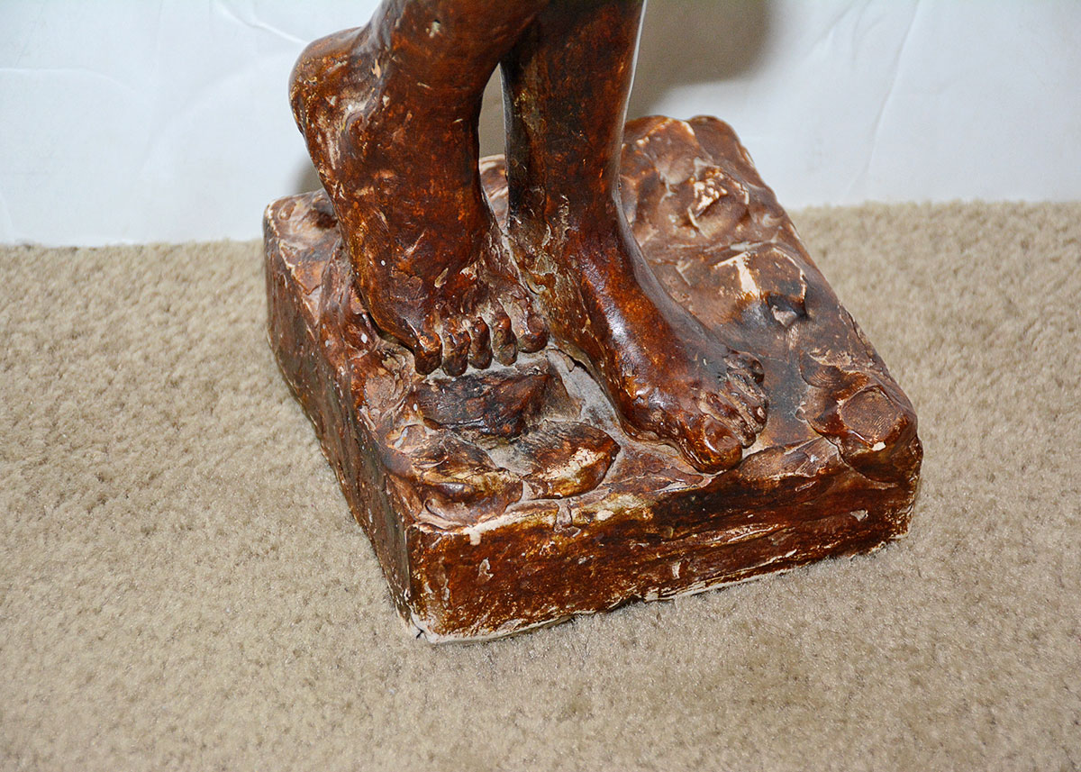 Attila's Plaster Sculpture of a Nude Figure