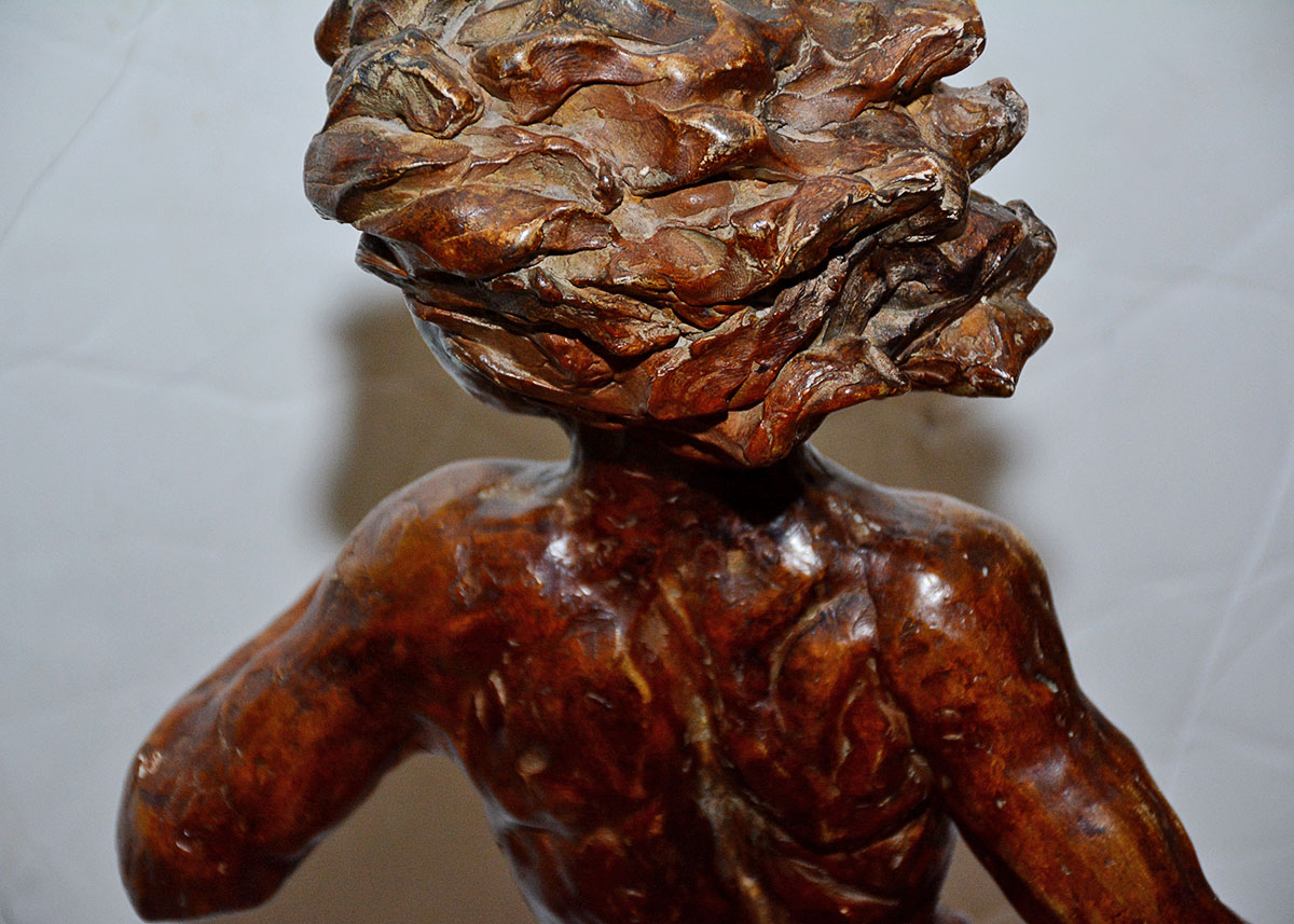 Attila's Plaster Sculpture of a Nude Figure