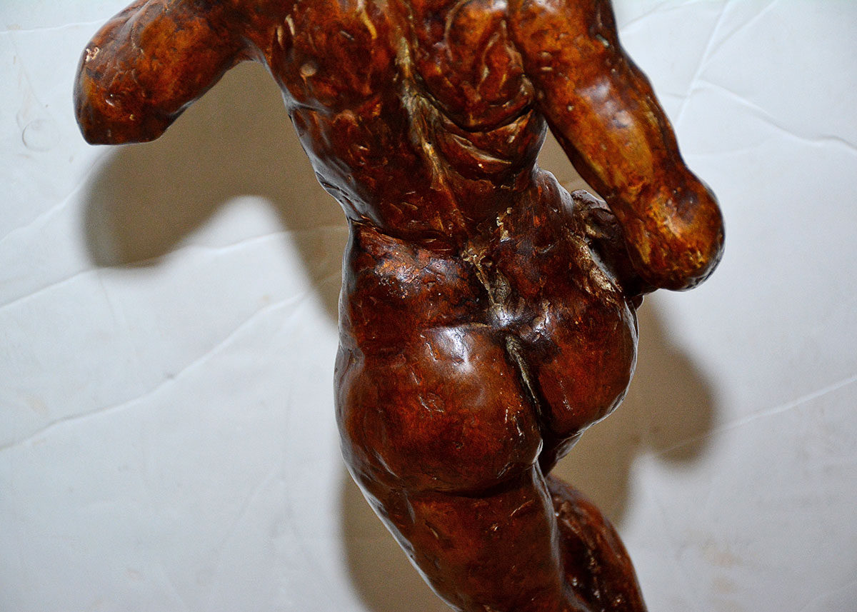 Attila's Plaster Sculpture of a Nude Figure