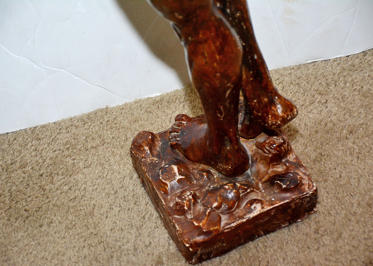 Attila's Plaster Sculpture of a Nude Figure