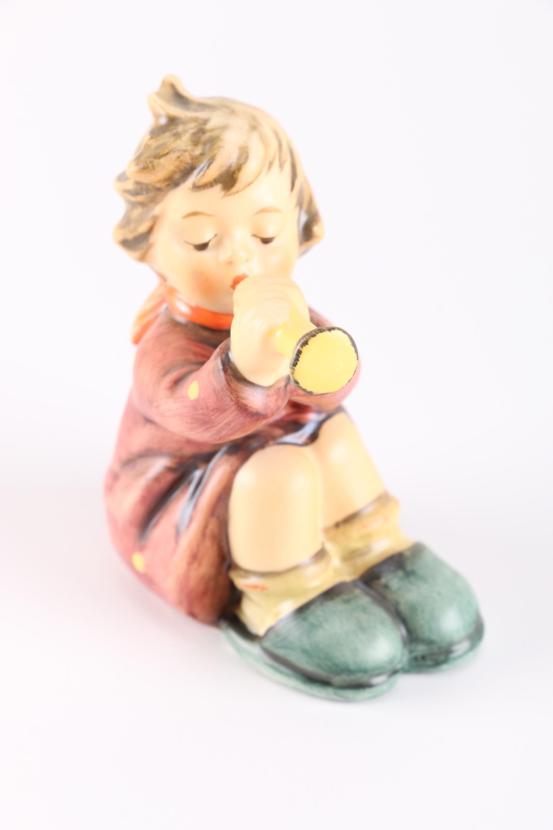 1990 Signed Hummel Figurines Boys Playing Instruments