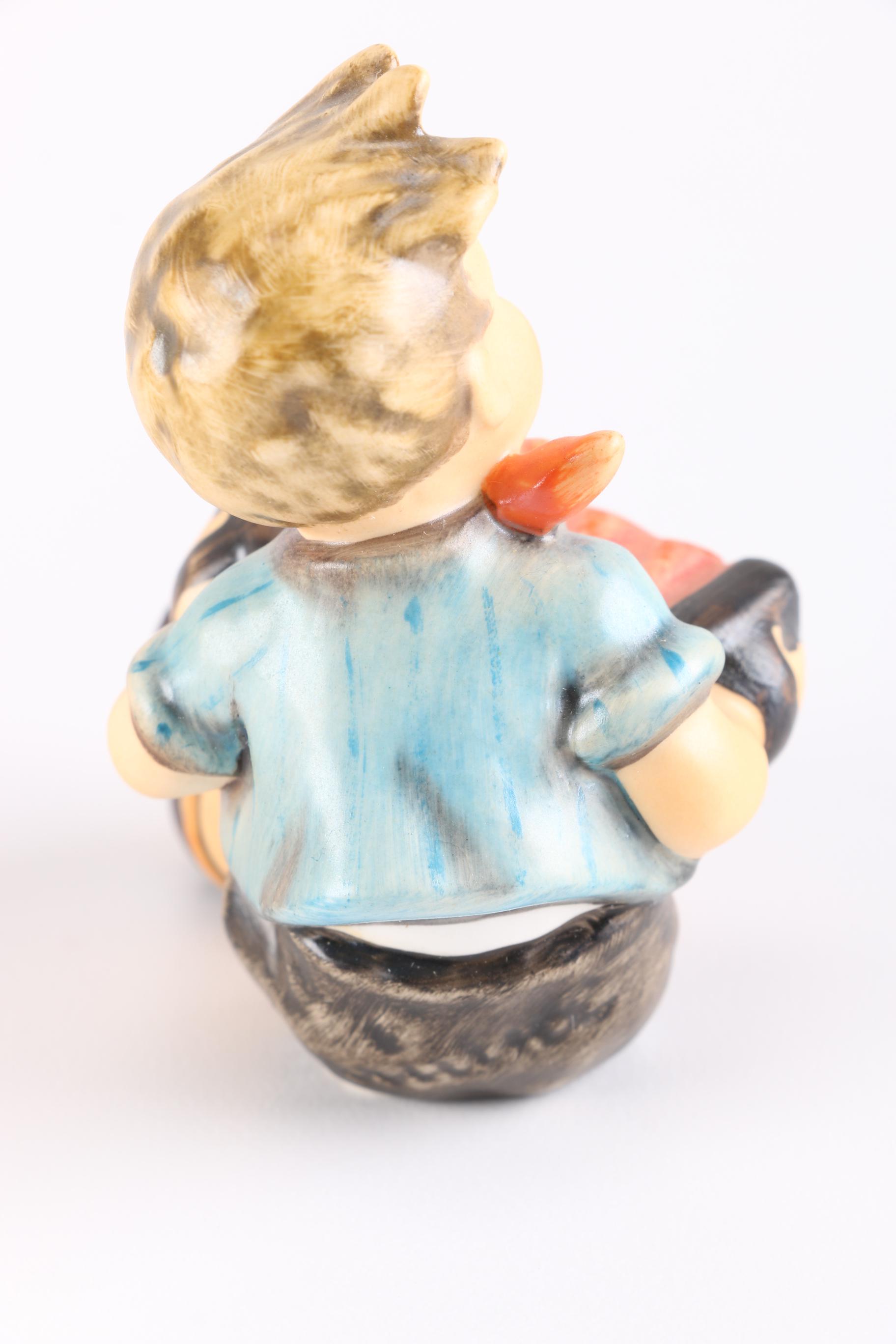 1990 Signed Hummel Figurines Boys Playing Instruments