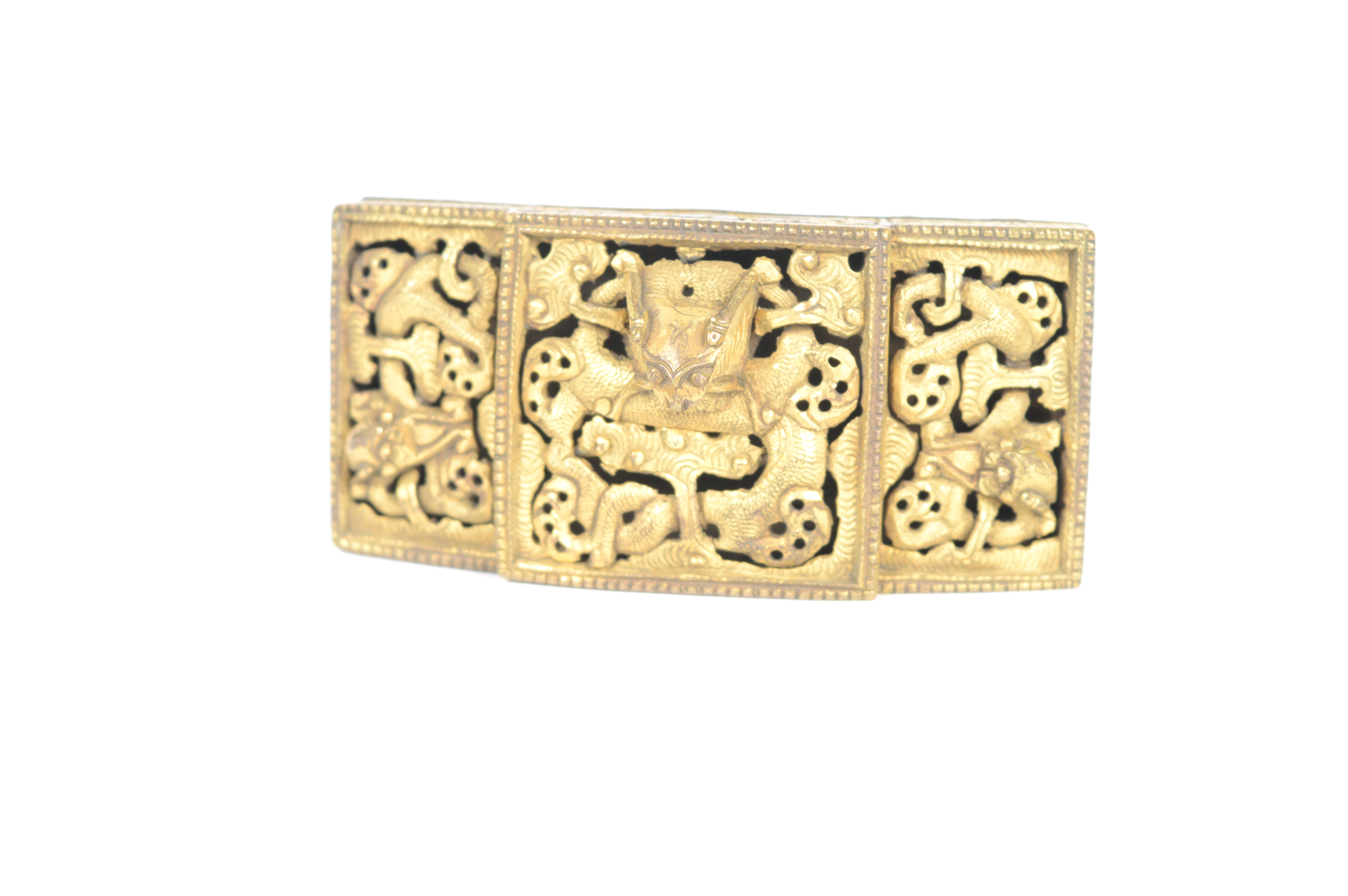 Antique Chinese Brass Buckle