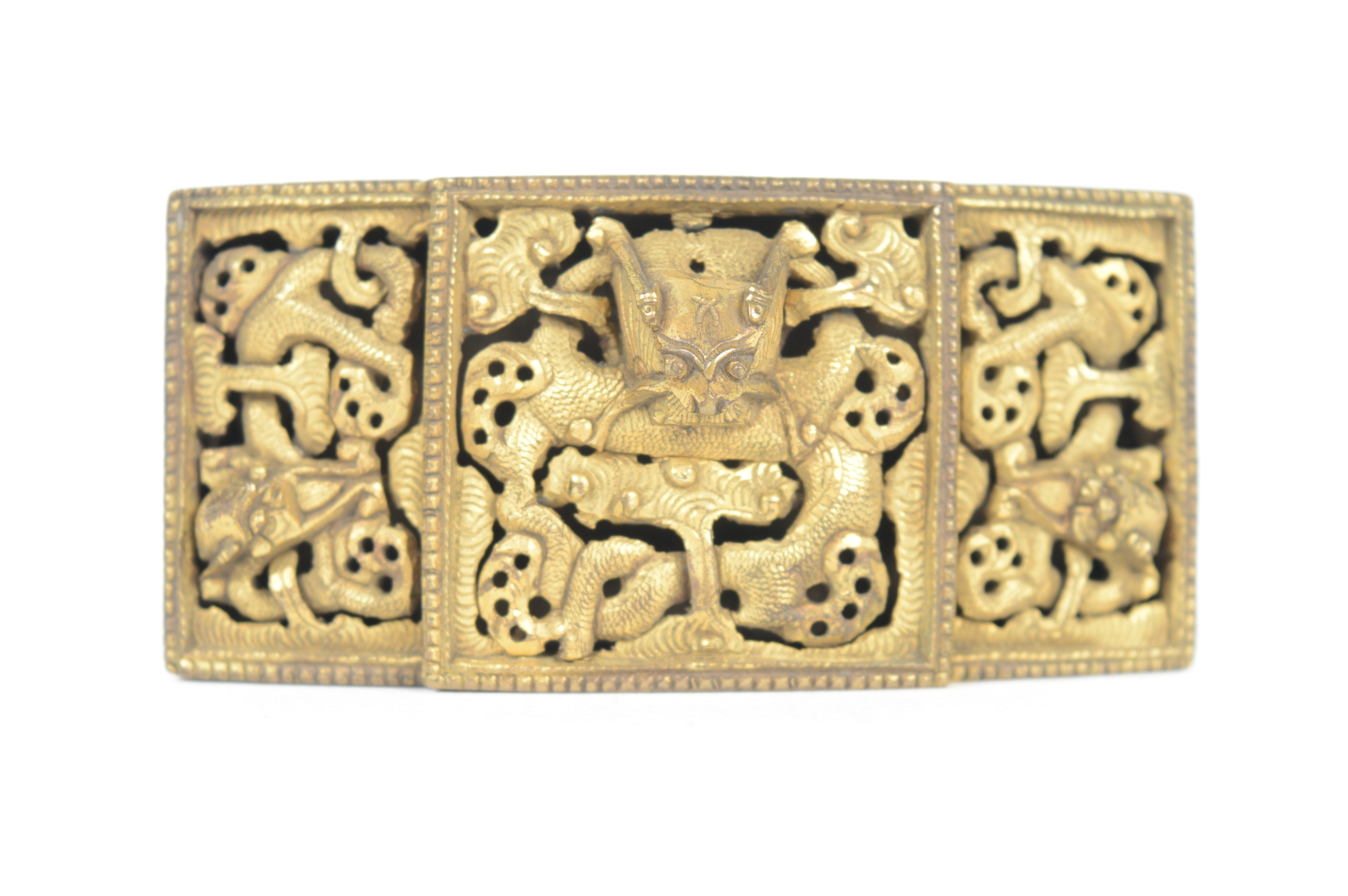Antique Chinese Brass Buckle