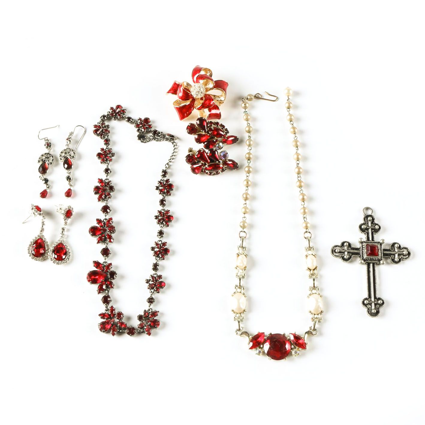 Red Tone Costume and Fashion Jewelry