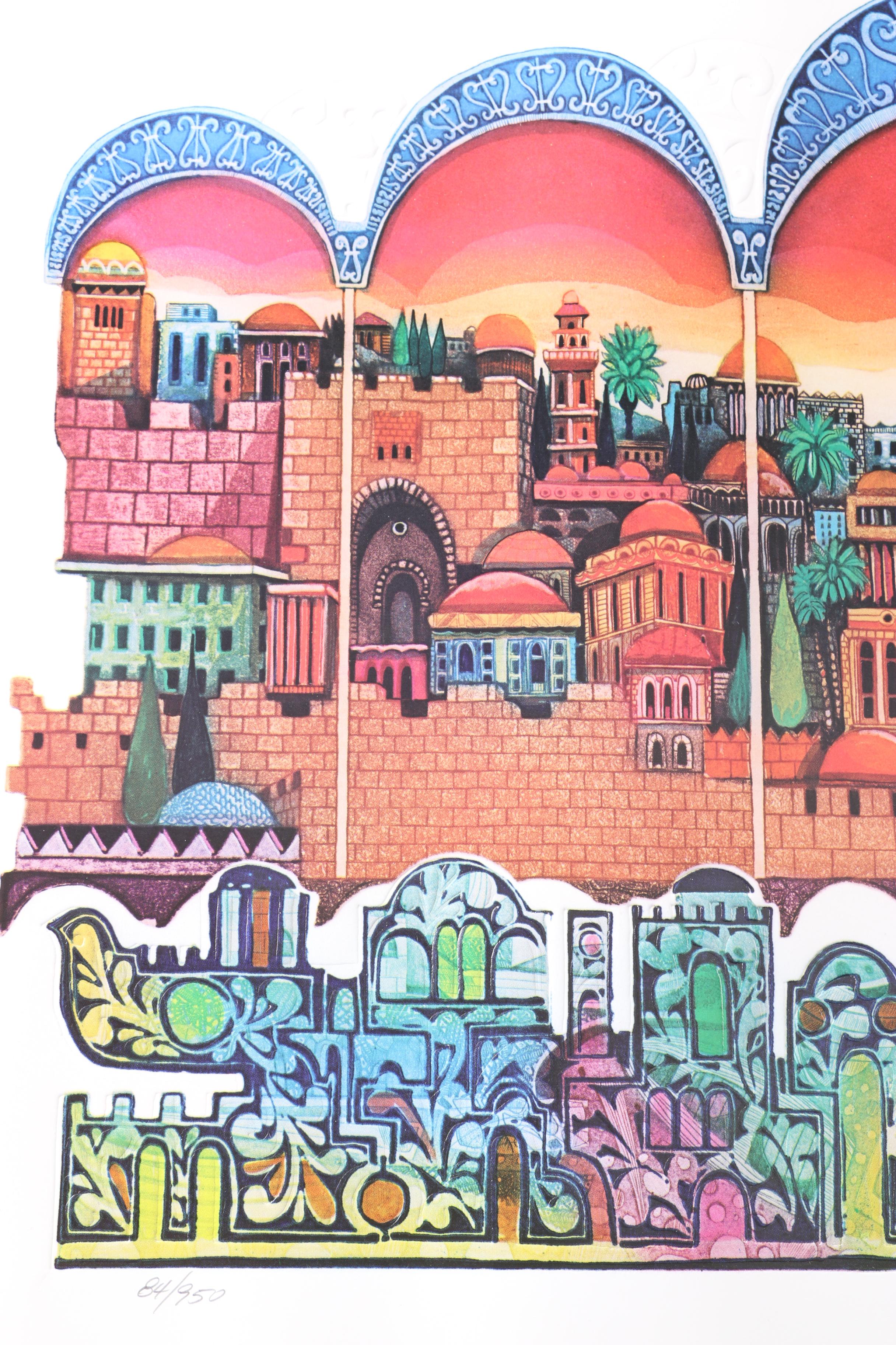 Amram Ebgi Limited Edition Relief Prints With Mixed Media Embellishments