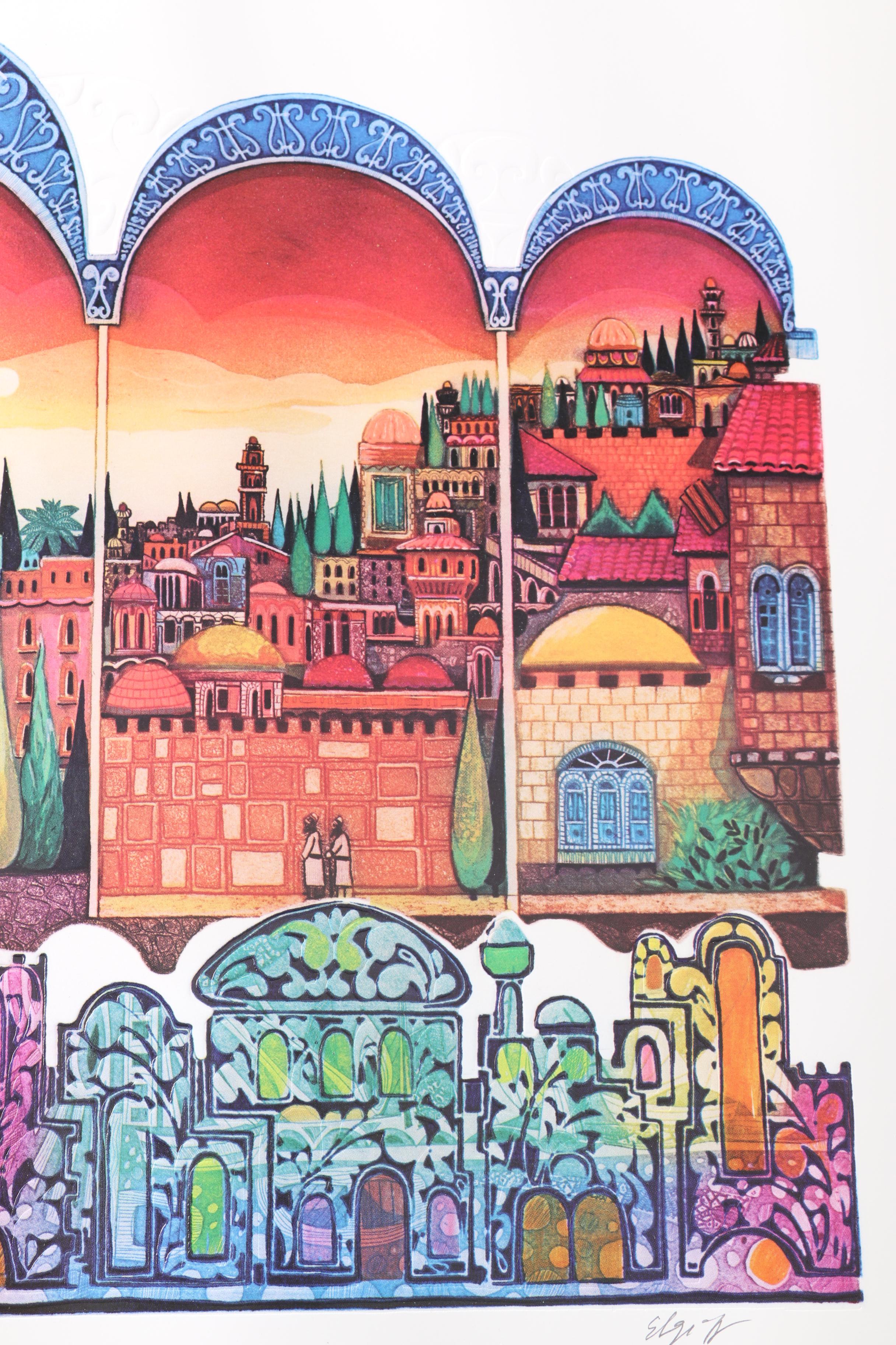 Amram Ebgi Limited Edition Relief Prints With Mixed Media Embellishments