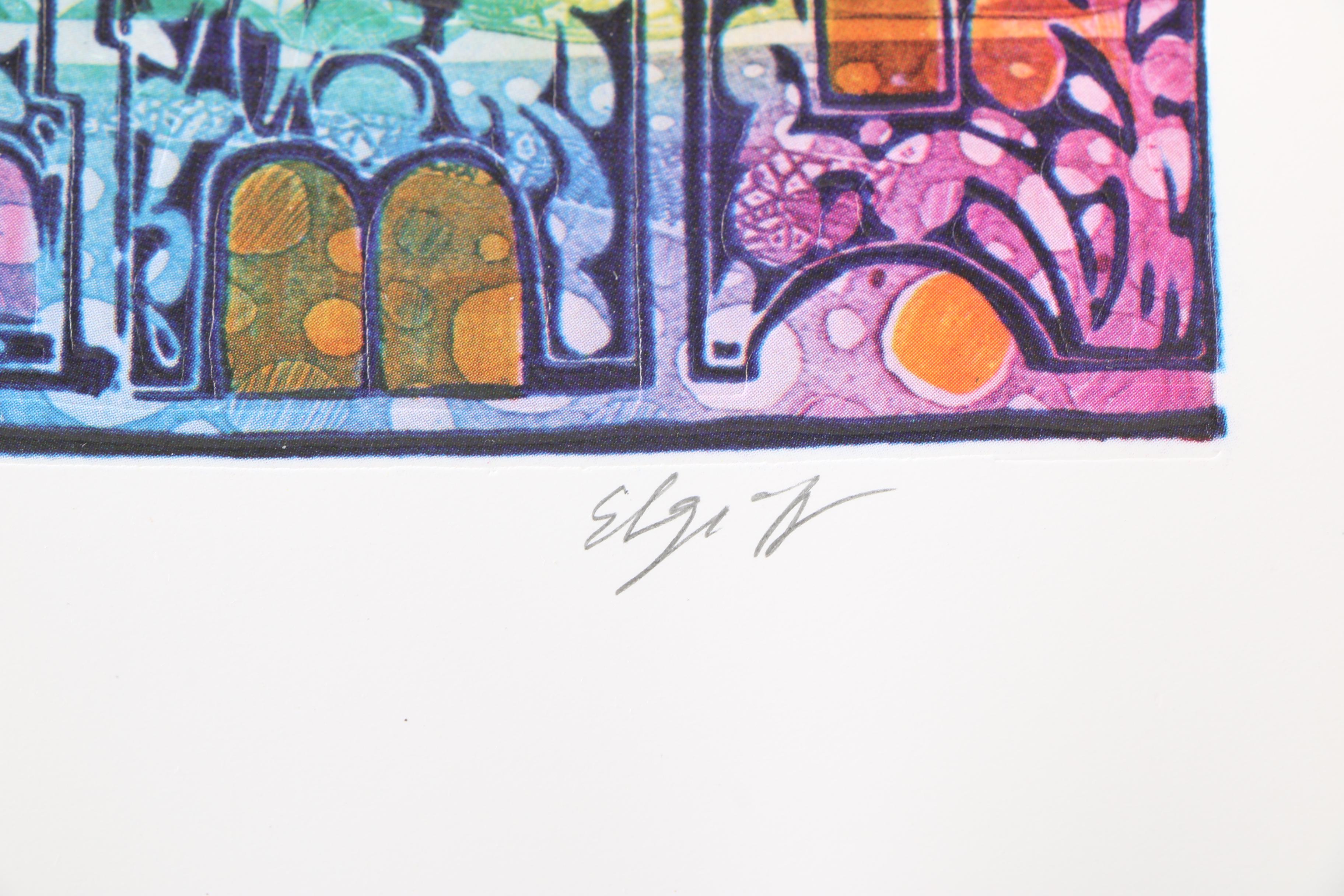 Amram Ebgi Limited Edition Relief Prints With Mixed Media Embellishments