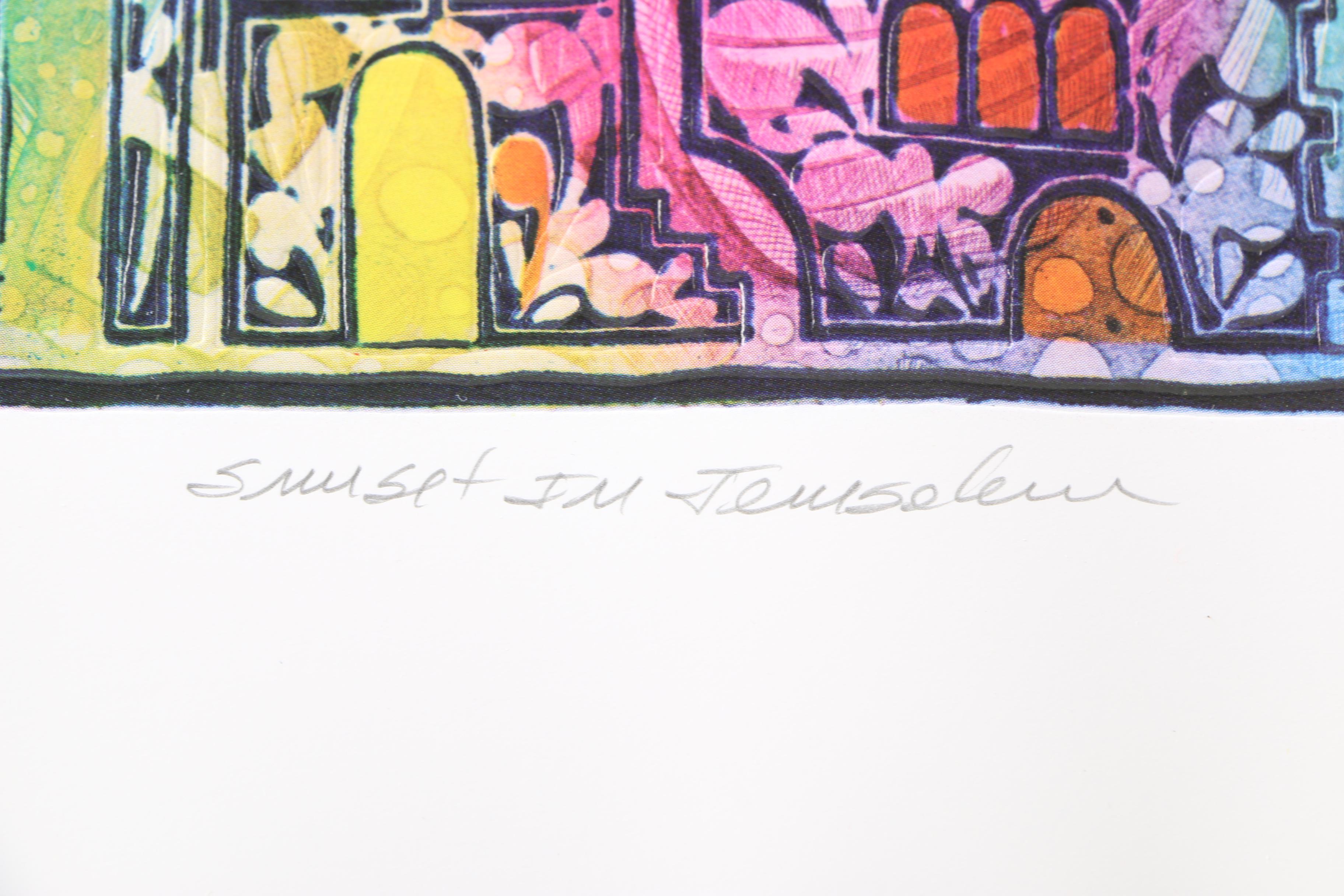 Amram Ebgi Limited Edition Relief Prints With Mixed Media Embellishments