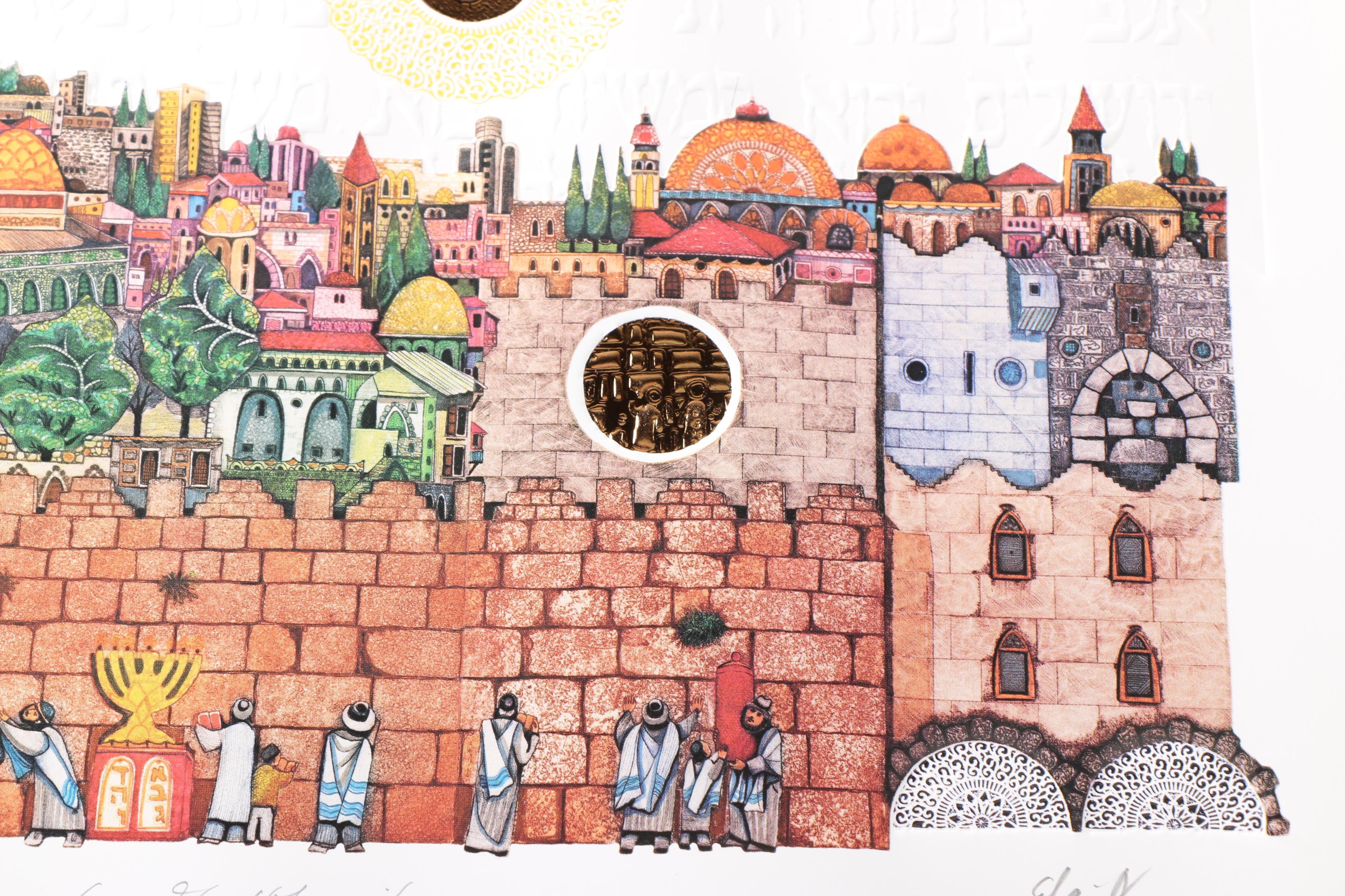 Amram Ebgi Limited Edition Relief Prints With Mixed Media Embellishments