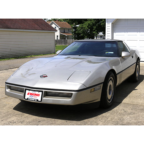 Silver 1986 Chevrolet Corvette