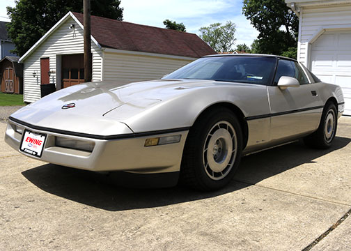 Silver 1986 Chevrolet Corvette