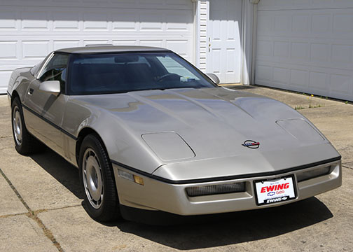 Silver 1986 Chevrolet Corvette