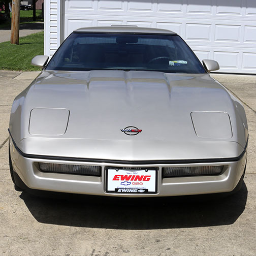 Silver 1986 Chevrolet Corvette