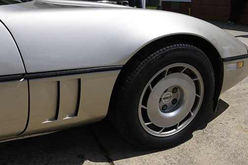 Silver 1986 Chevrolet Corvette