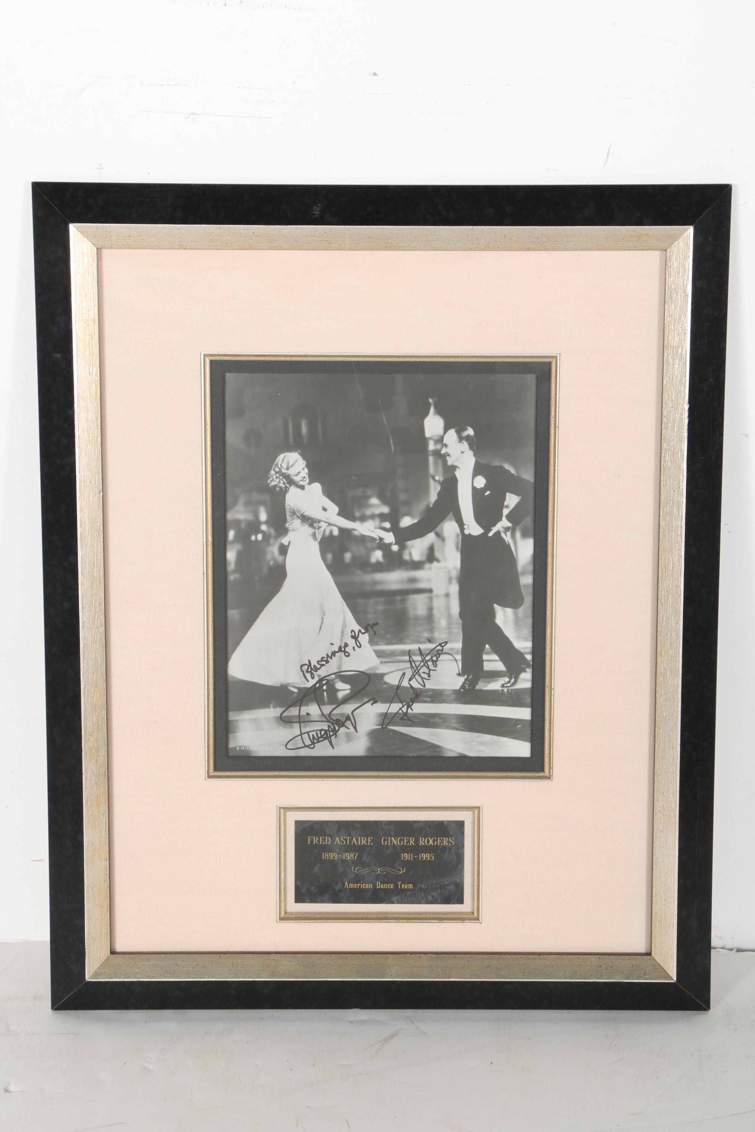 Fred Astaire and Ginger Rogers Autographed Photograph