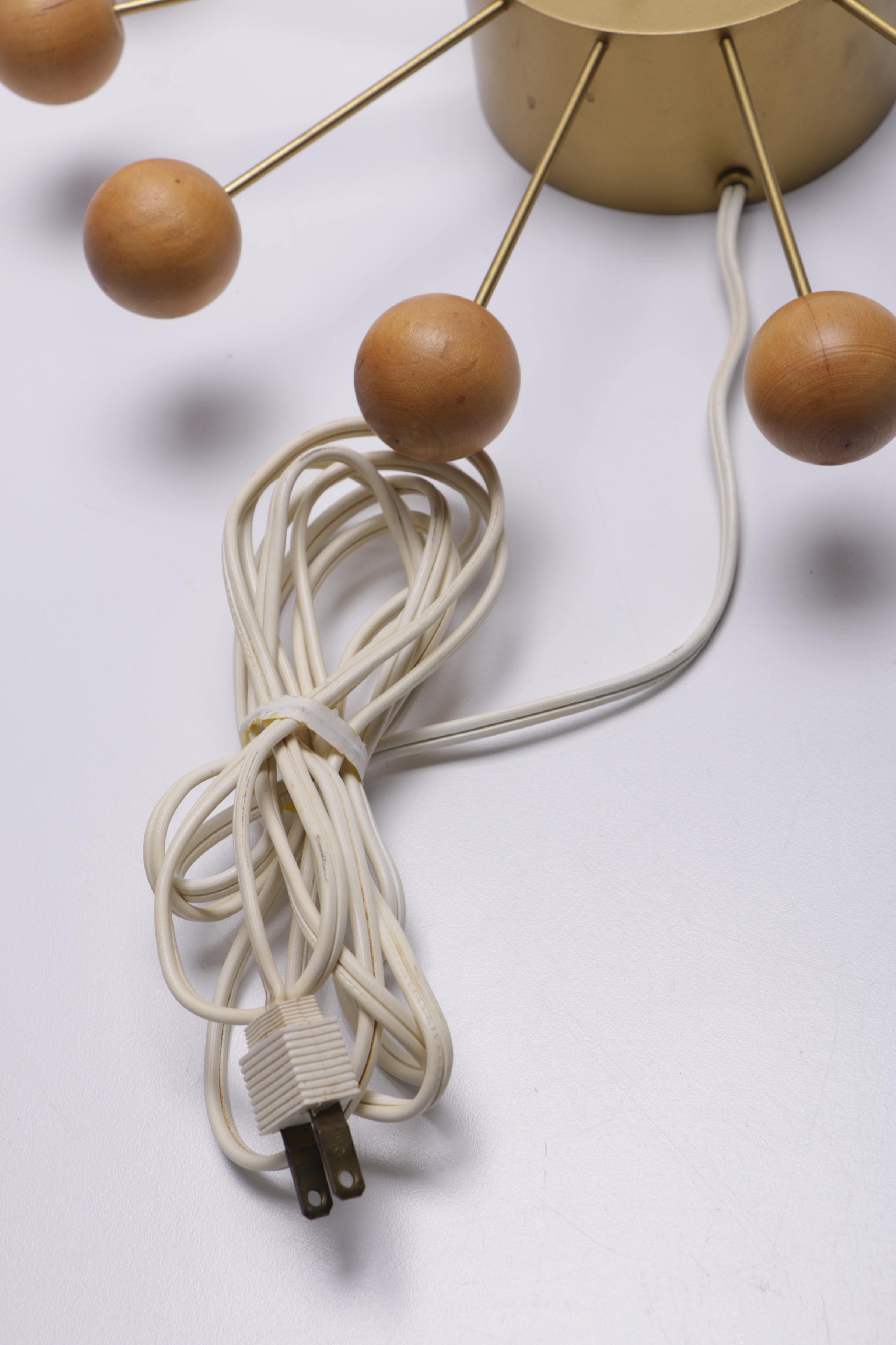 Mid Century Modern "Atom" Wall Clock by Howard Miller