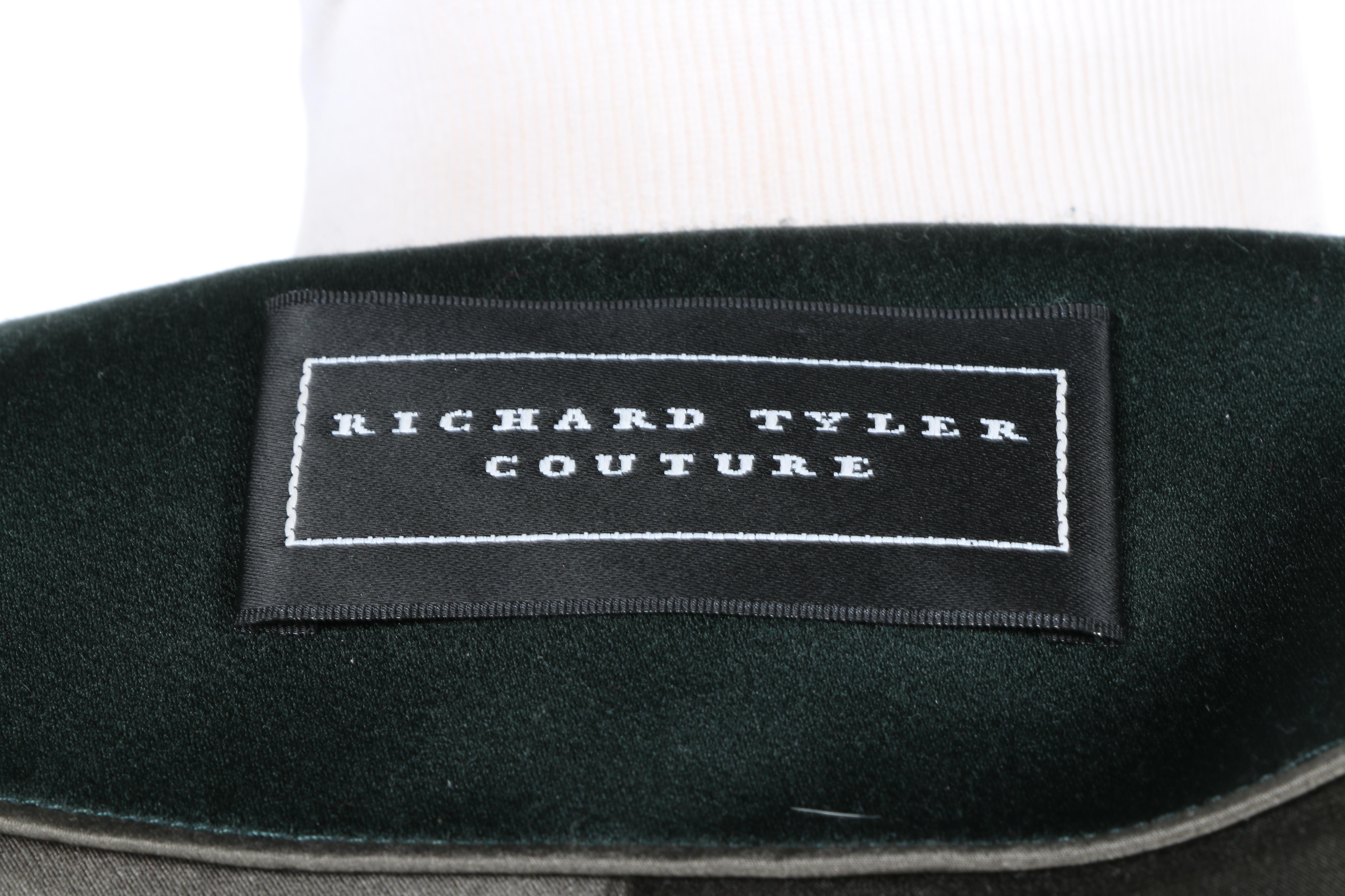 Richard Tyler Couture Women's Suit and Feathered Corset