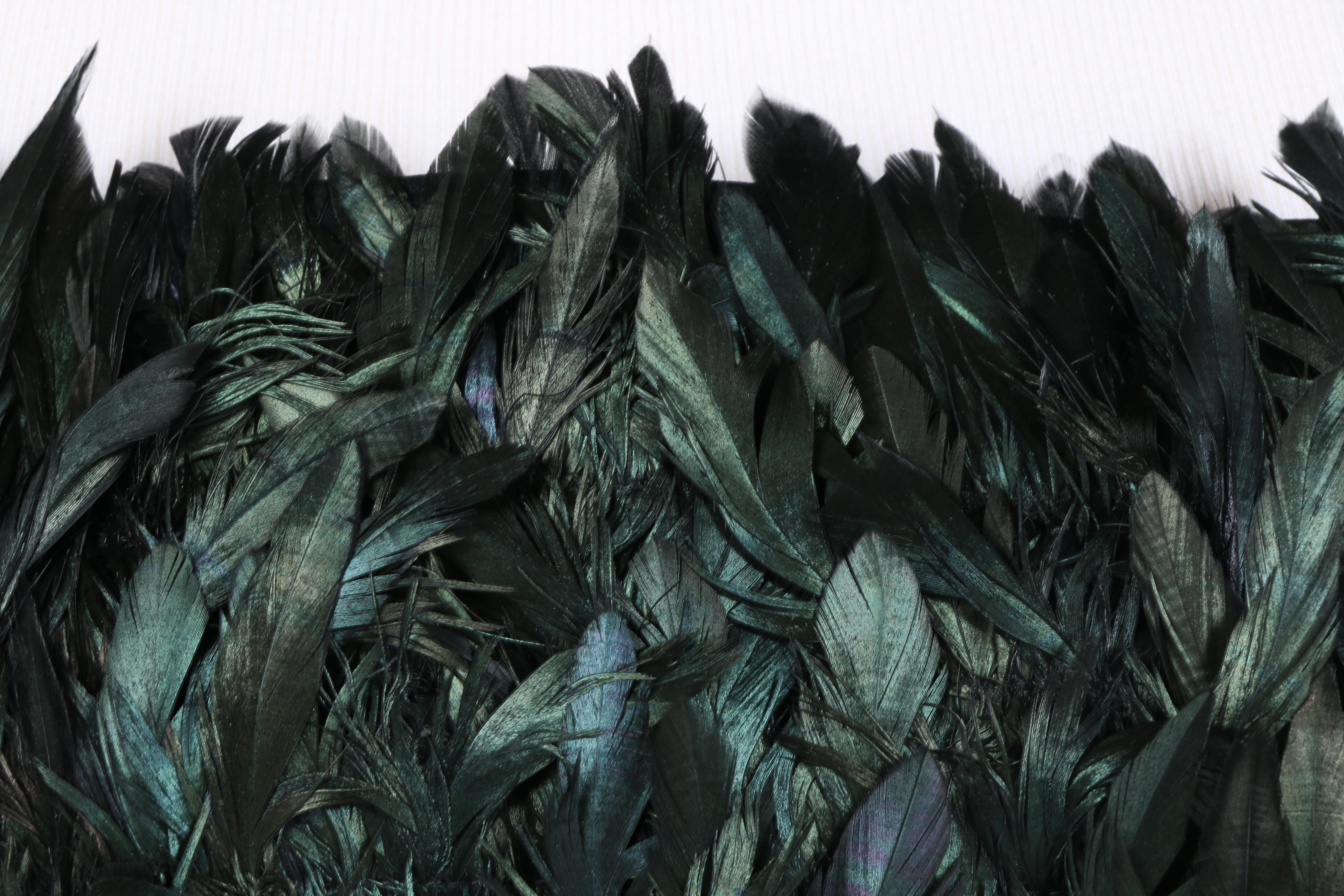 Richard Tyler Couture Women's Suit and Feathered Corset