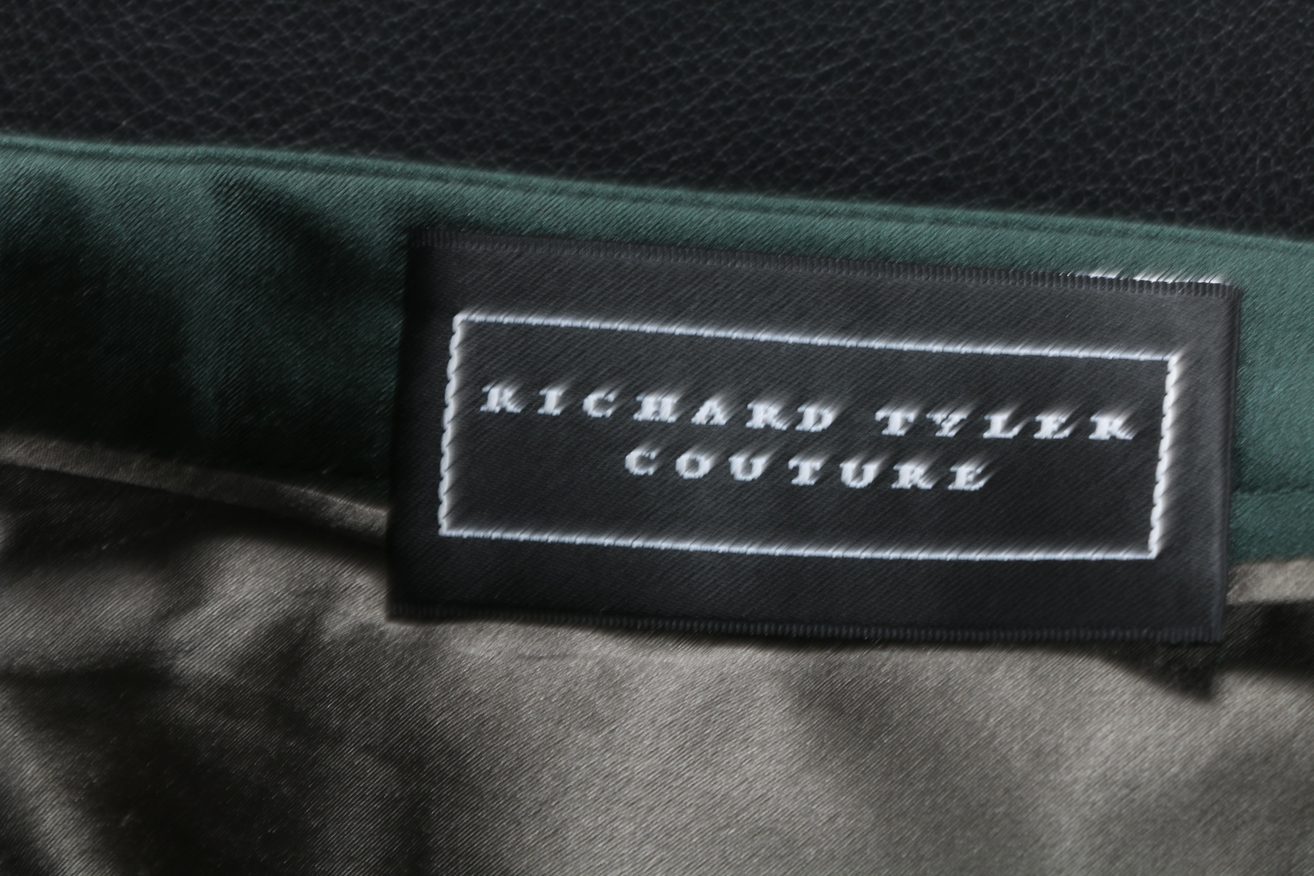 Richard Tyler Couture Women's Suit and Feathered Corset