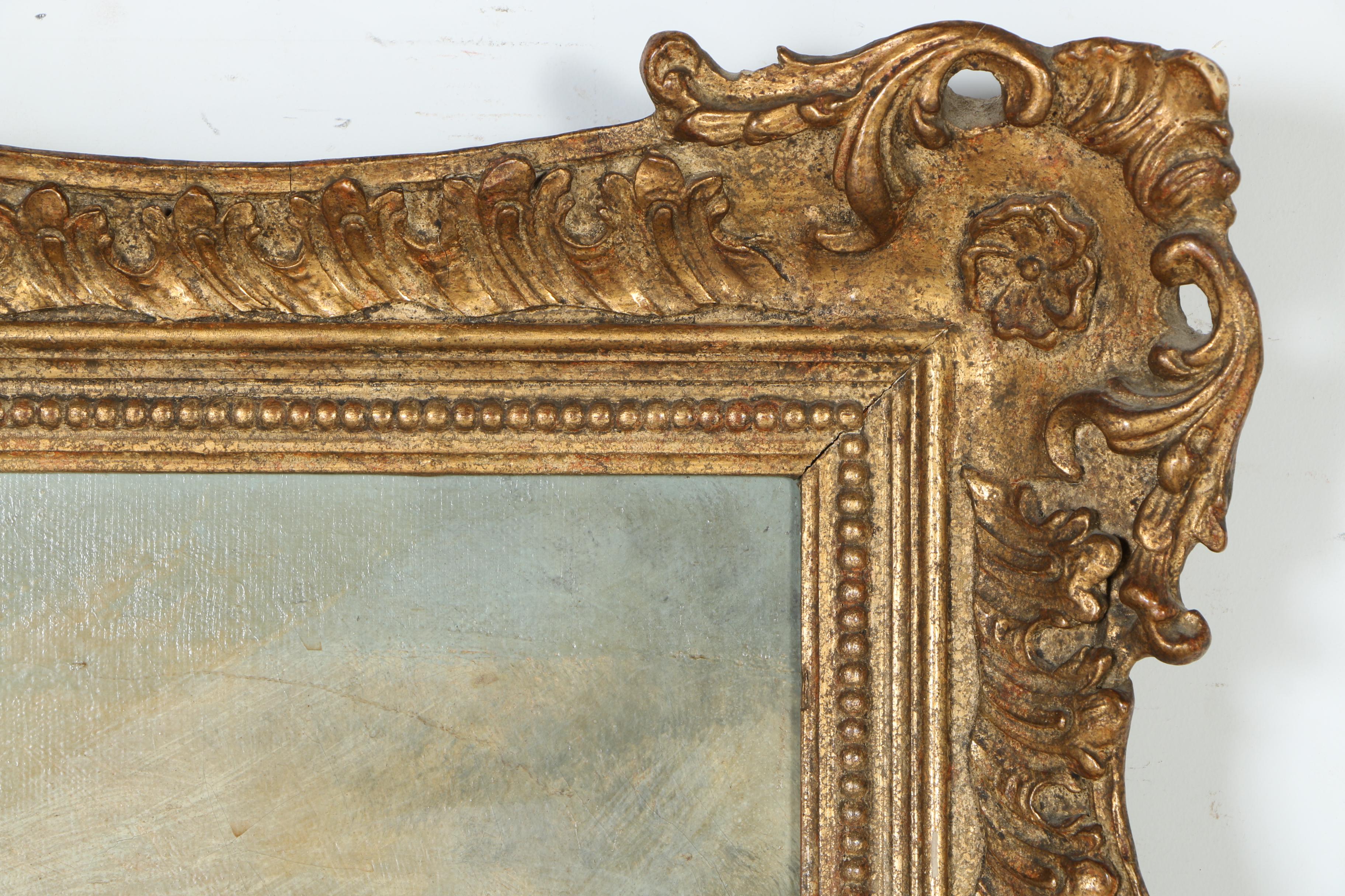 19th Century Oil on Board Pastoral Landscape