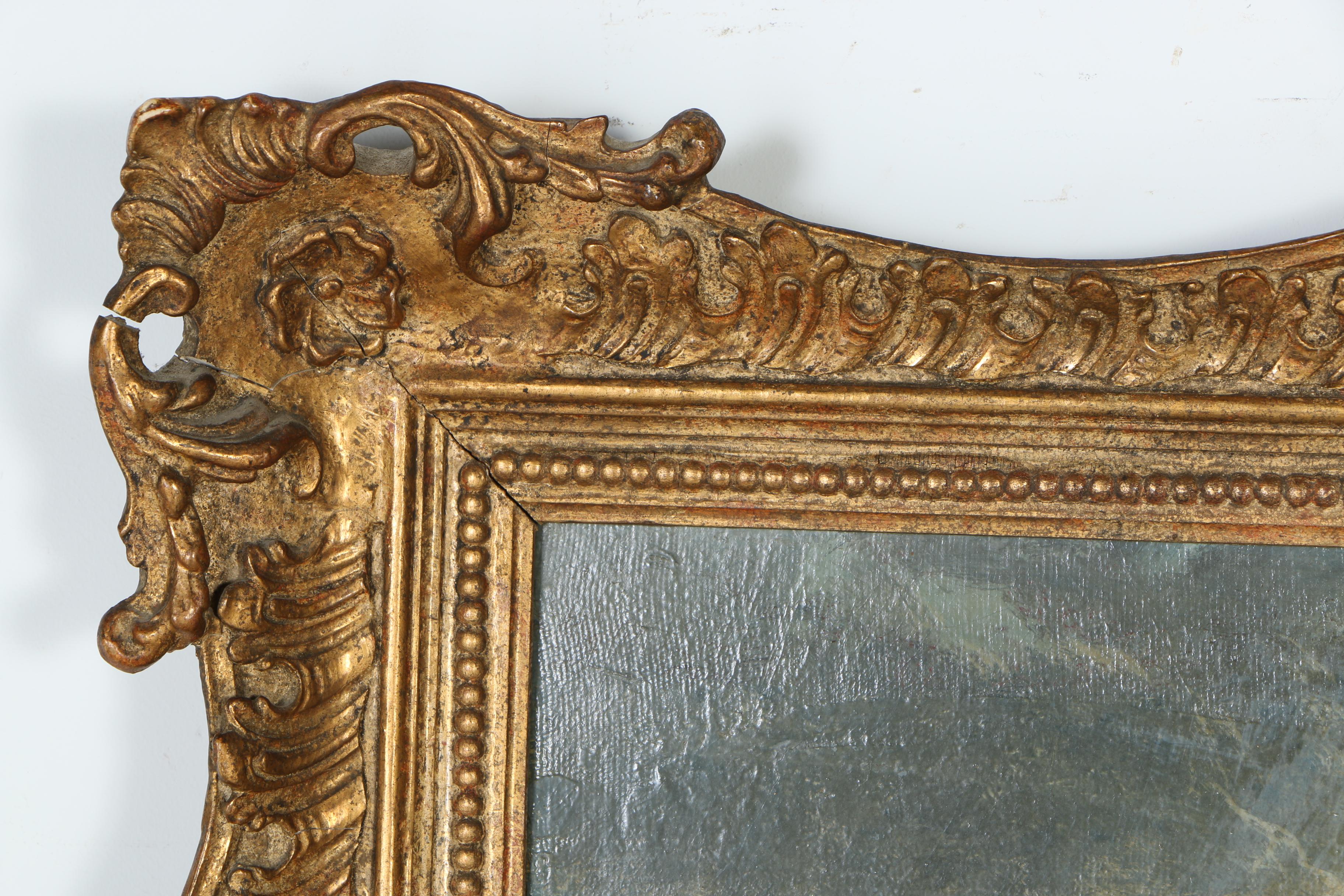 19th Century Oil on Board Pastoral Landscape