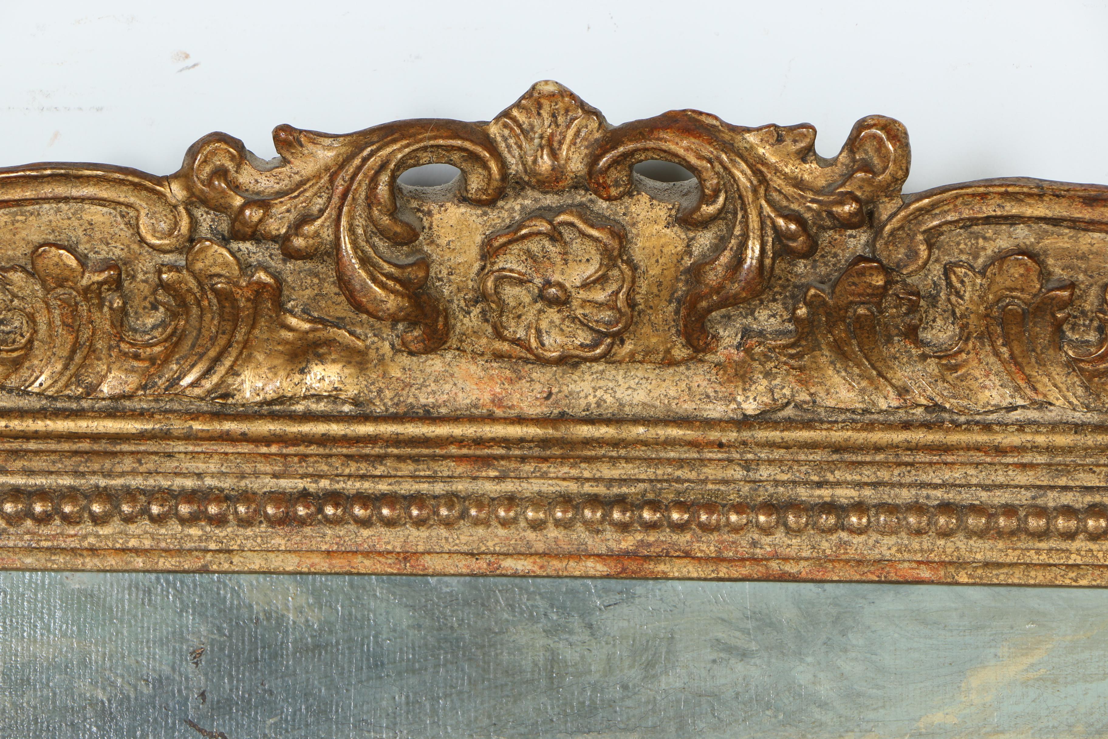 19th Century Oil on Board Pastoral Landscape