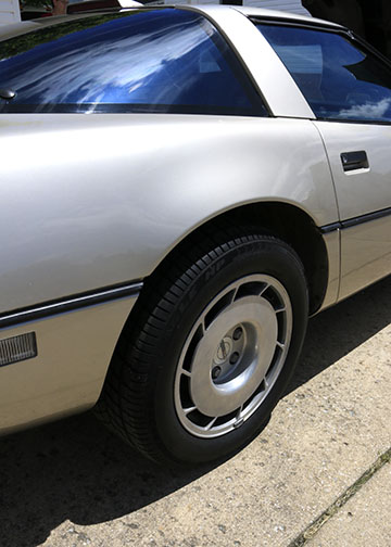 Silver 1986 Chevrolet Corvette