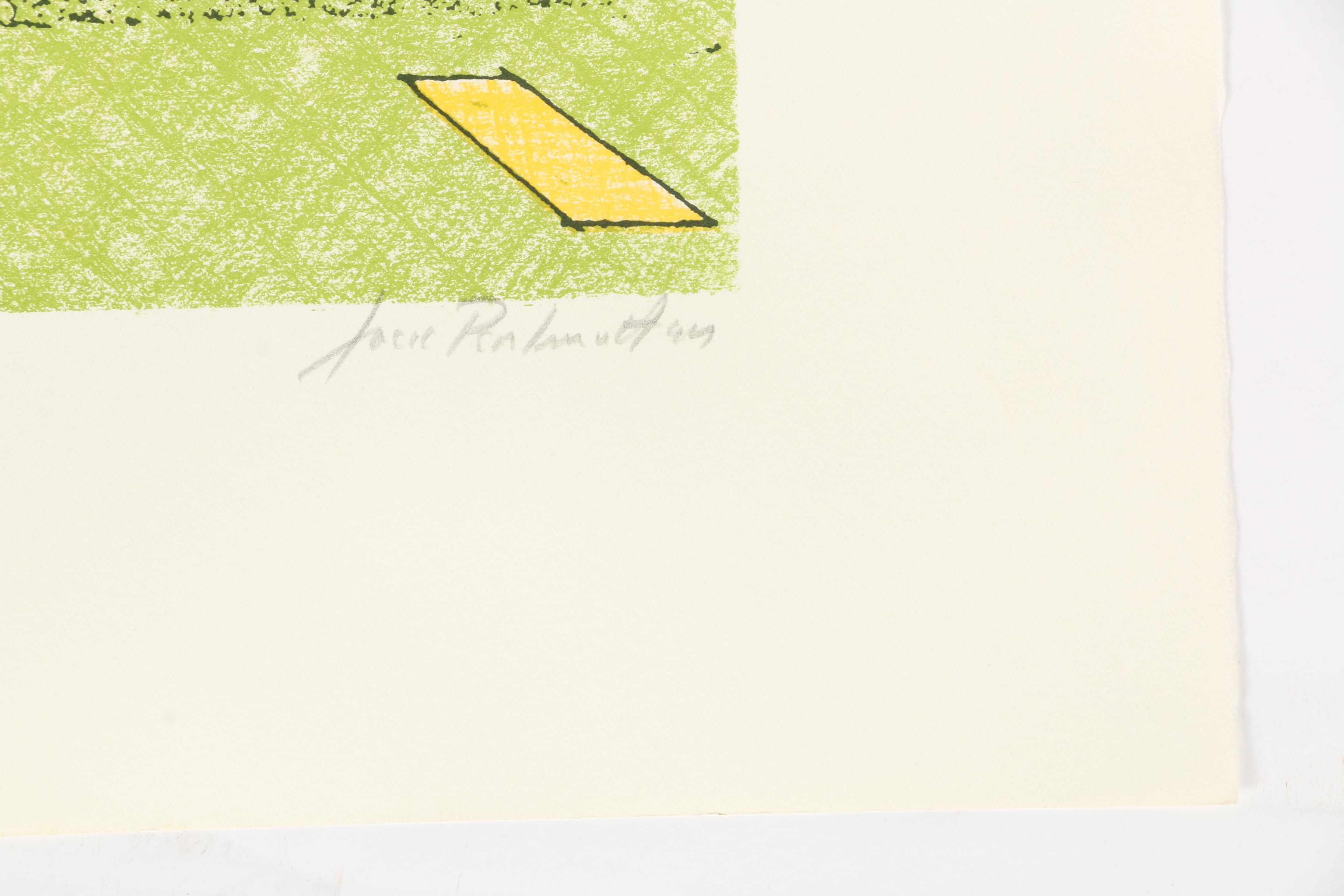 Jack Perlmutter Artist Proof Lithograph "Ferry"