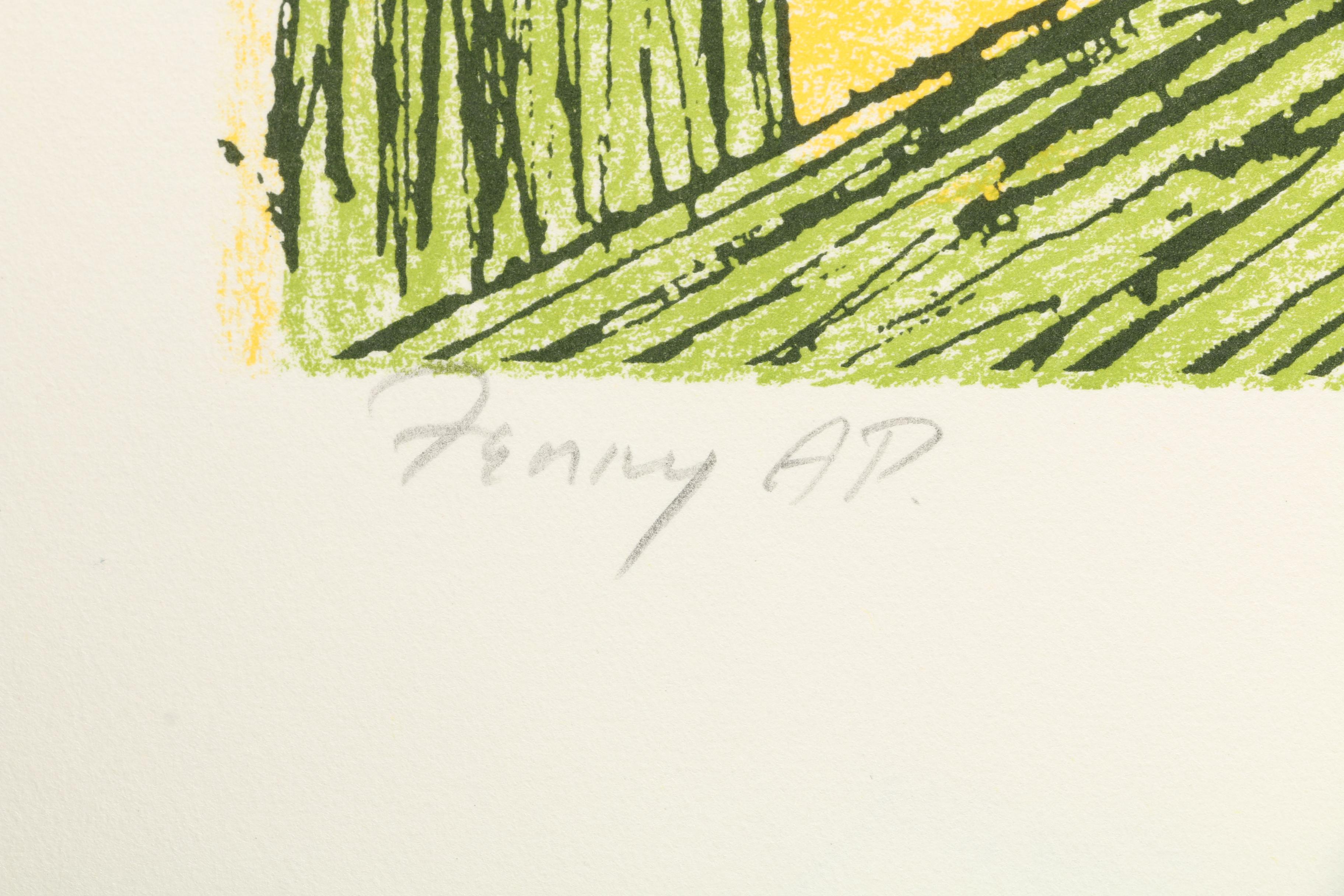 Jack Perlmutter Artist Proof Lithograph "Ferry"