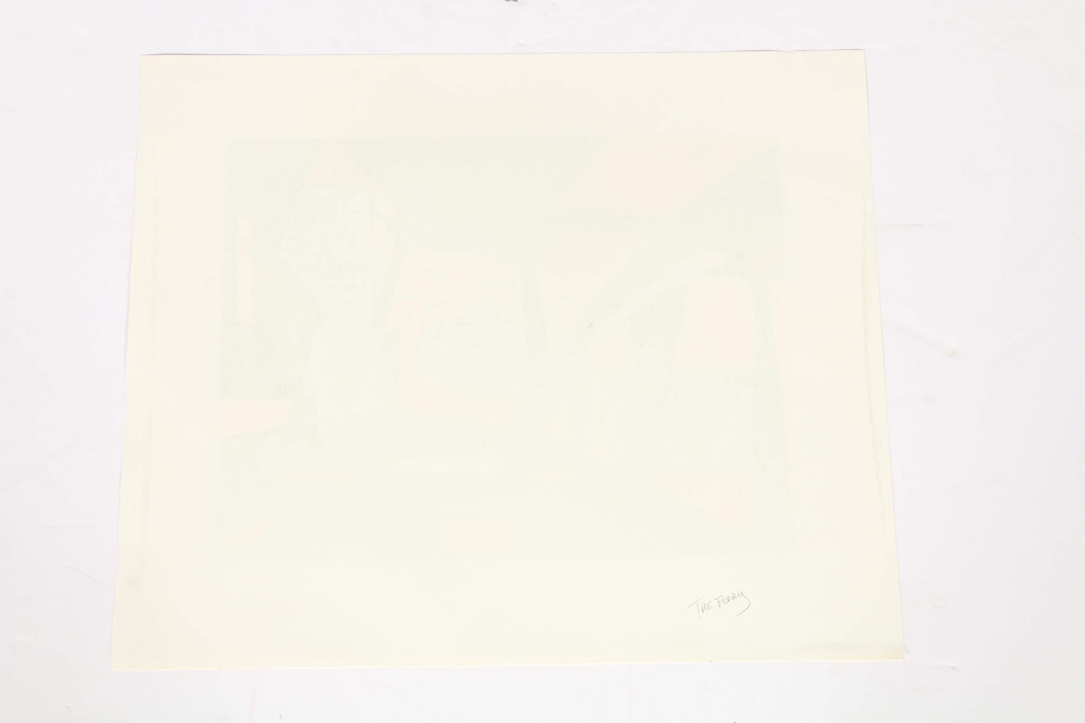 Jack Perlmutter Artist Proof Lithograph "Ferry"