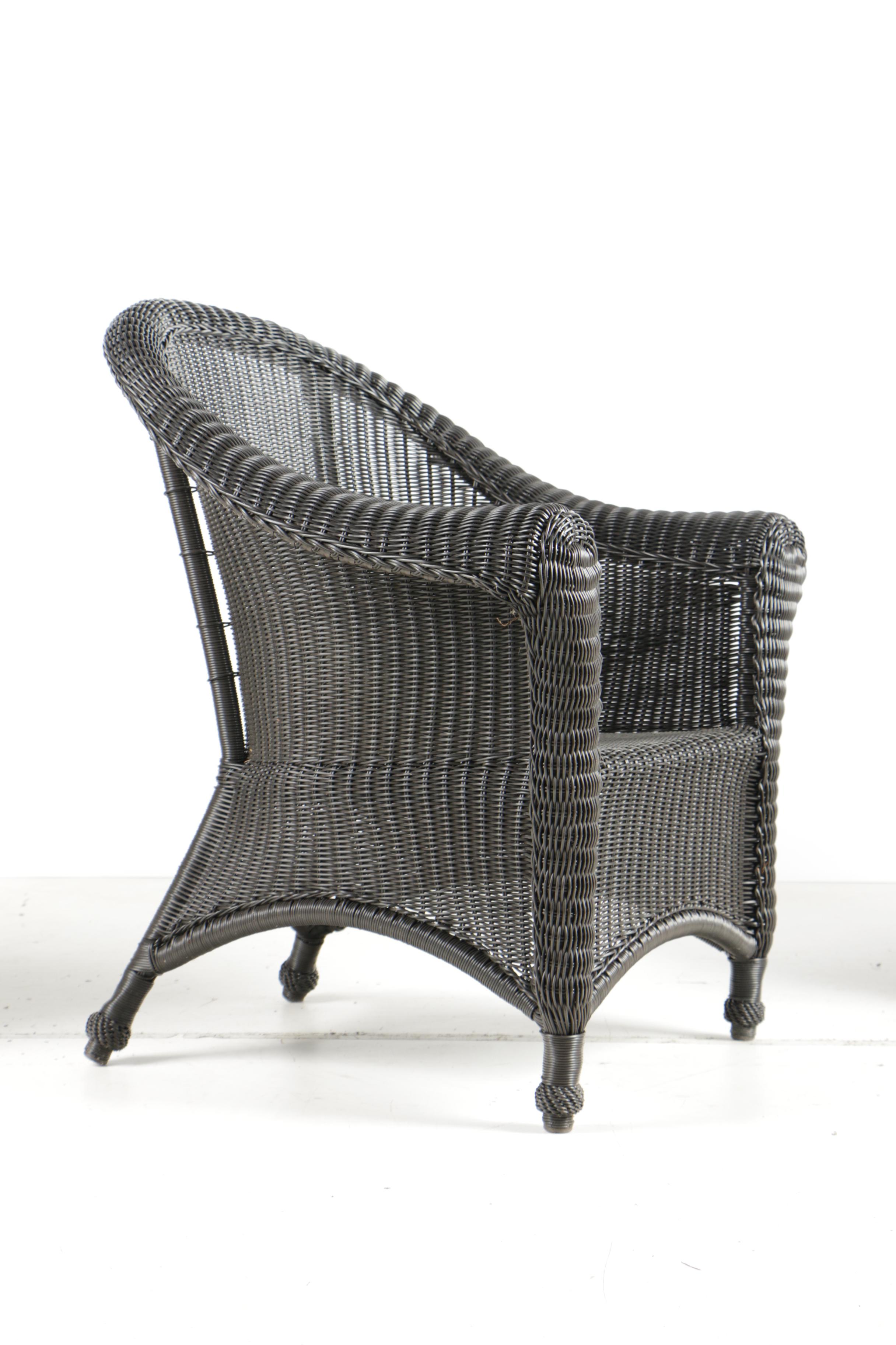 Set of Restoration Hardware Wicker Patio Chairs