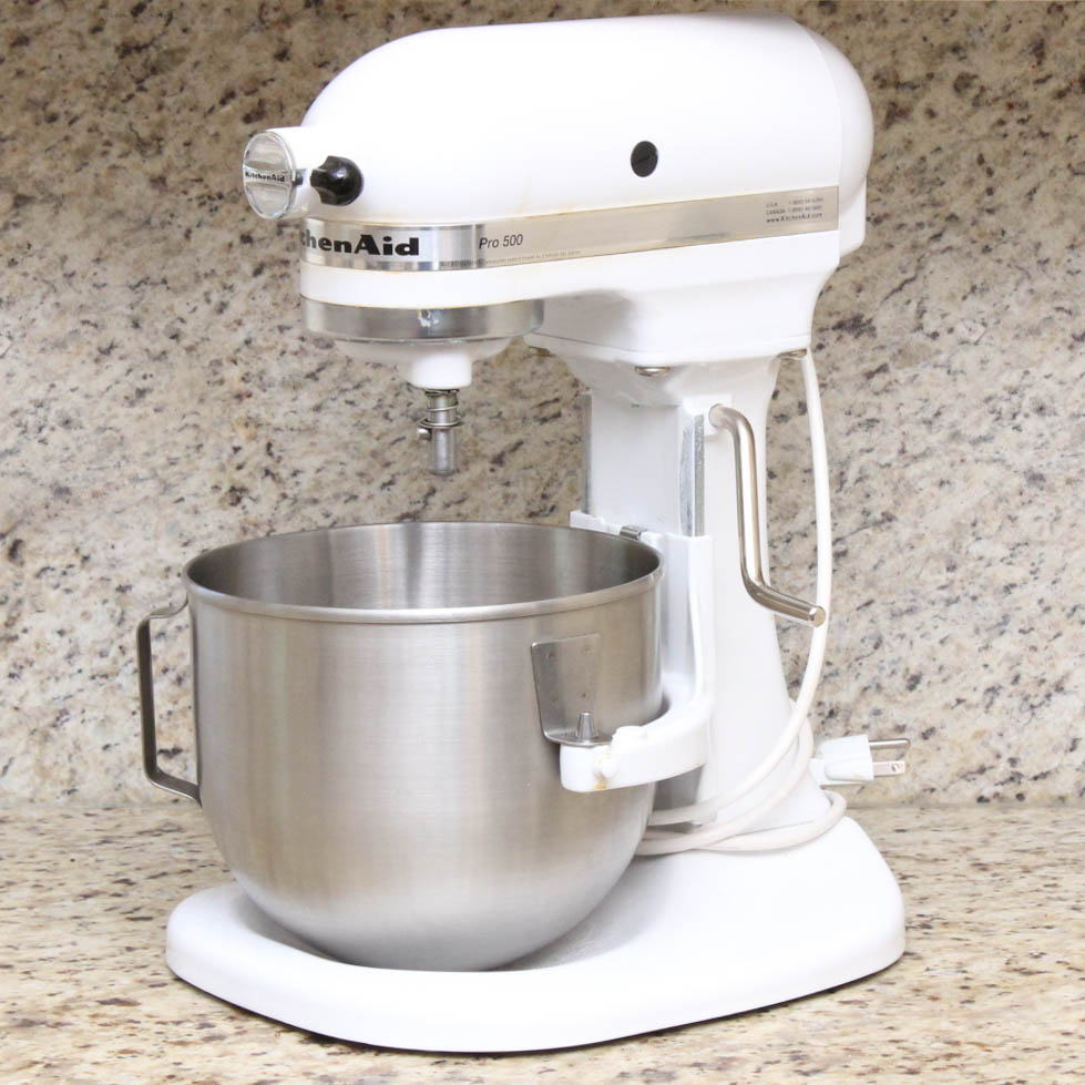 White KitchenAid Pro 500 Stand Mixer EBTH