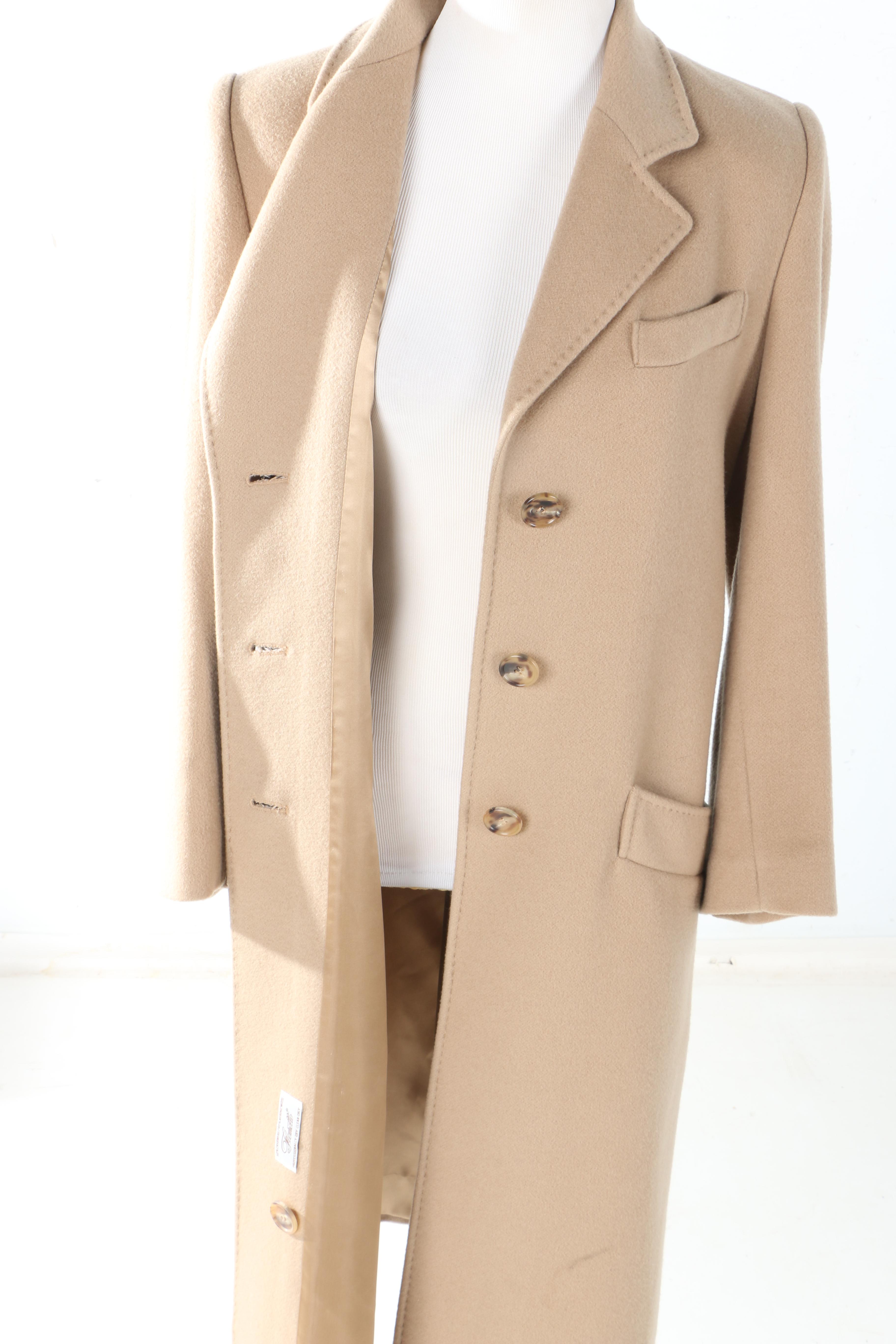 Fleurette Cashmere Blend Trench Coat