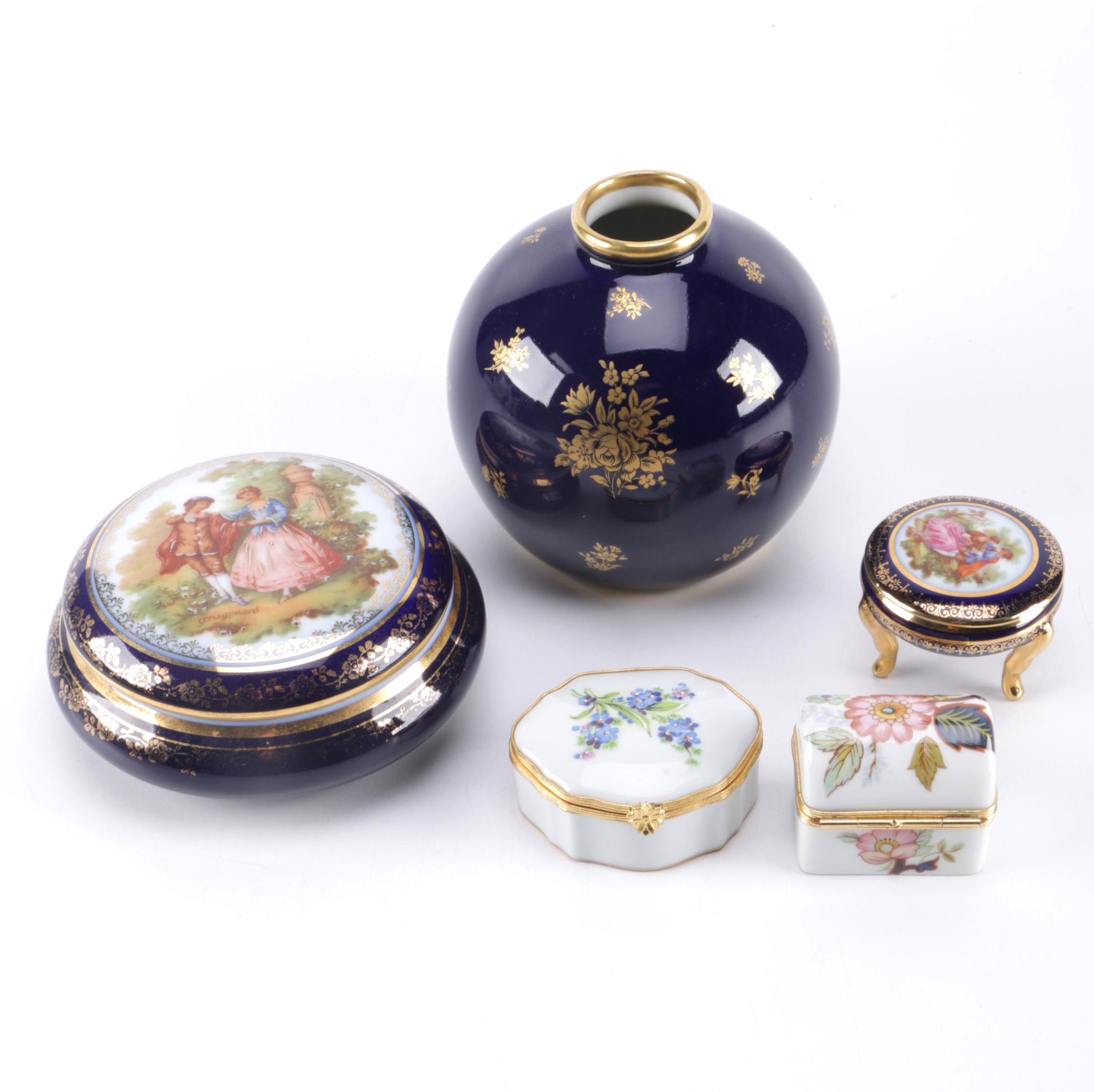 Assorted French Limoges Porcelain Décor