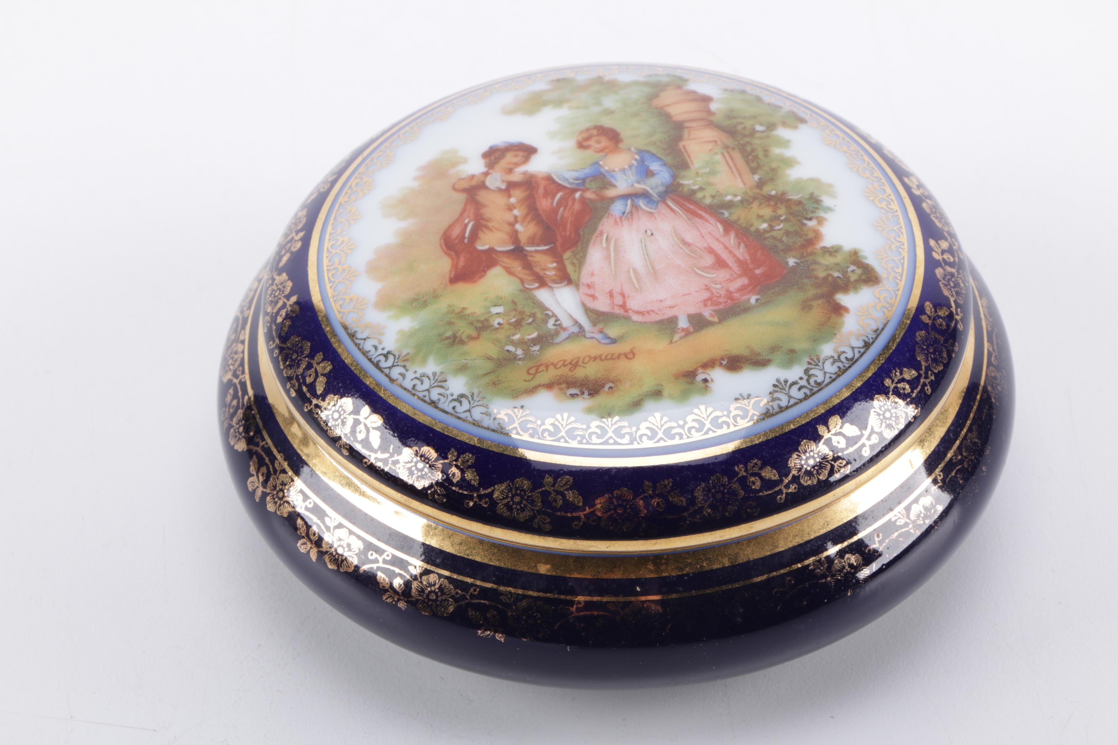 Assorted French Limoges Porcelain Décor