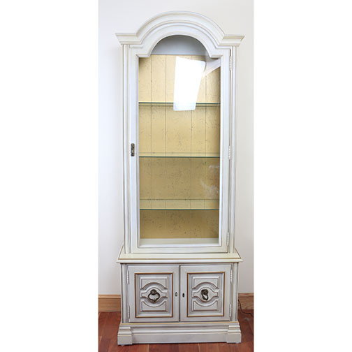 Vintage Glazed-Door Display Cabinet