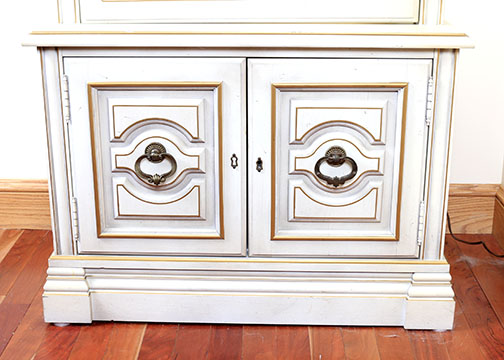 Vintage Glazed-Door Display Cabinet